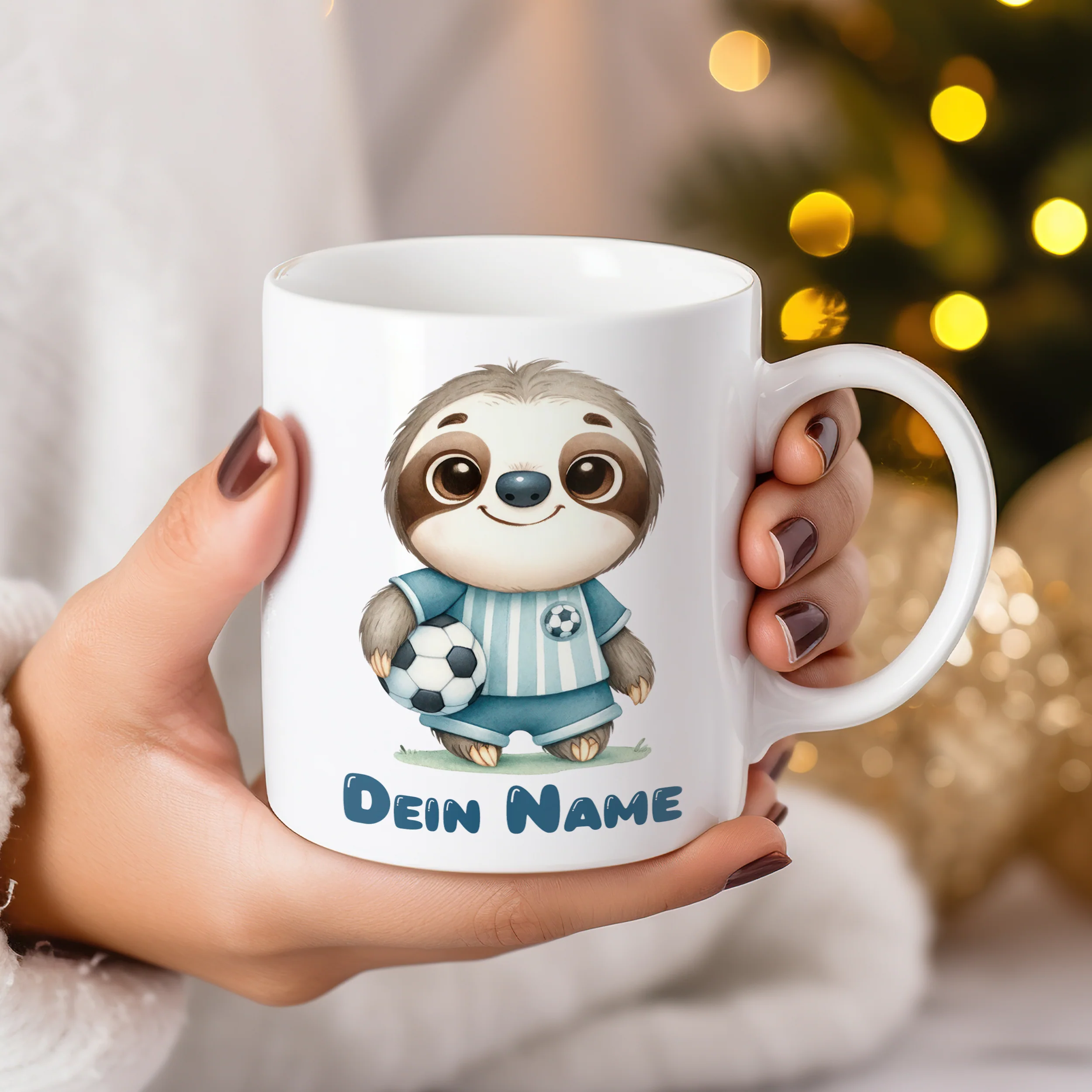 Tasse mit niedlichem Faultier - Image 3