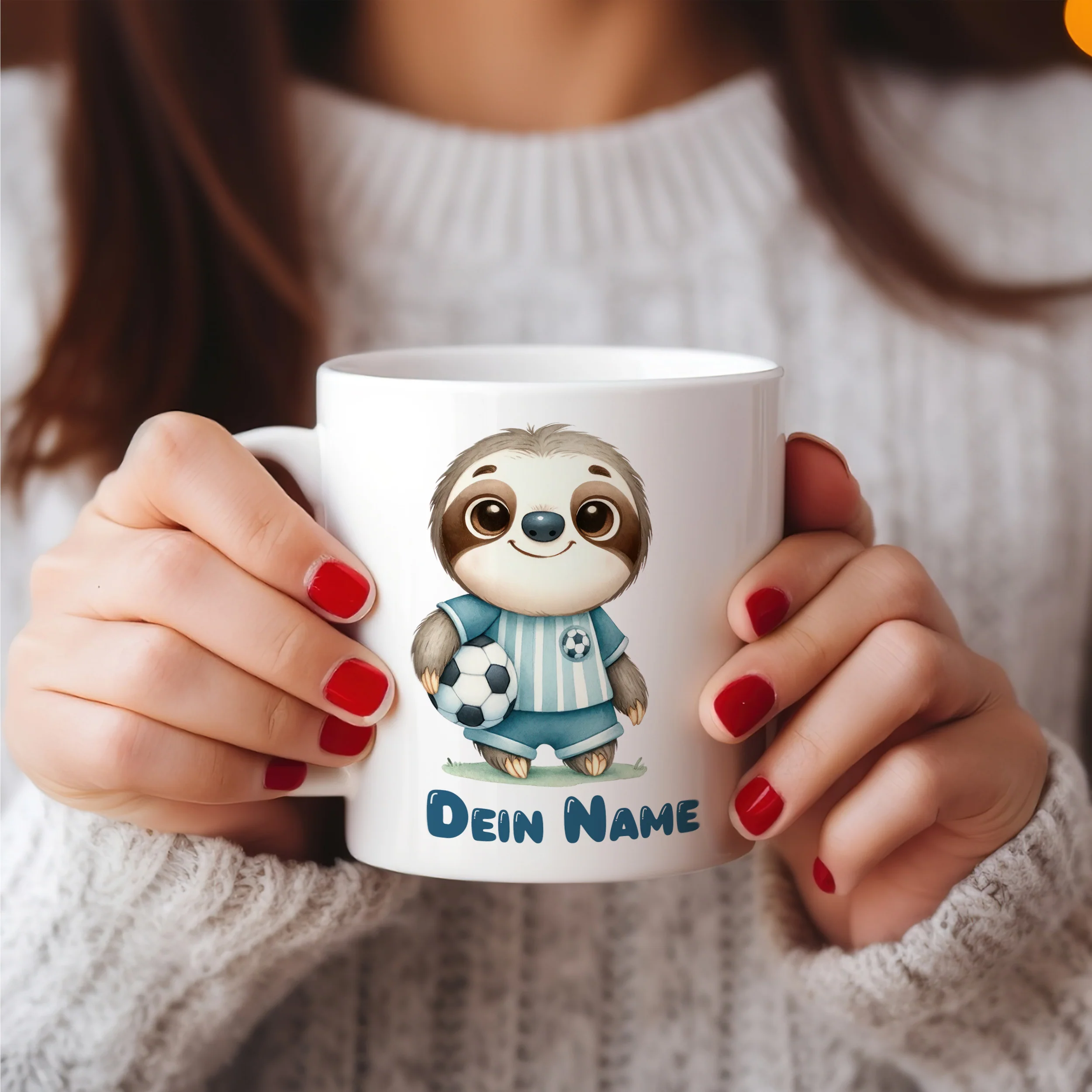 Tasse mit niedlichem Faultier - Image 4