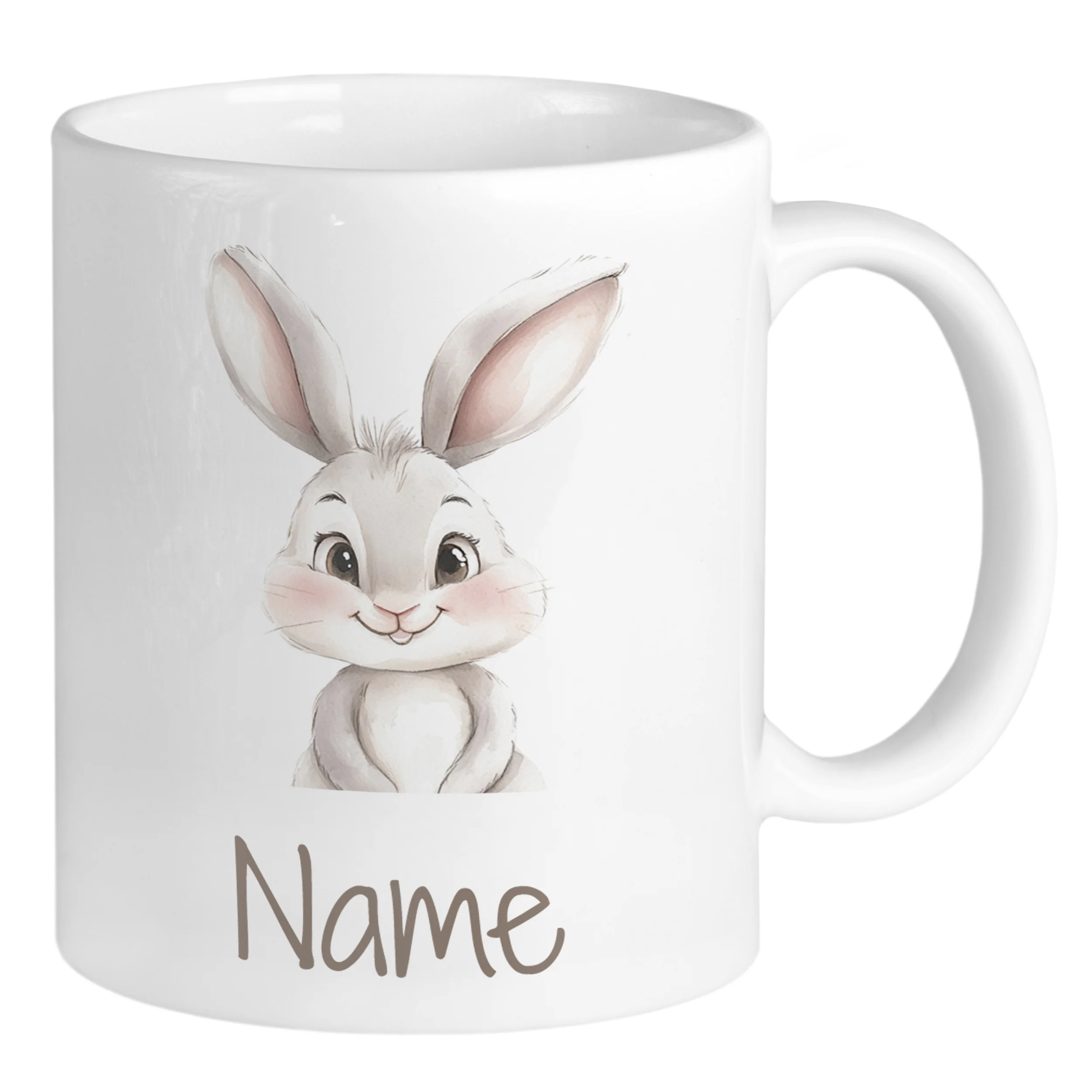 Tasse mit niedlichem Hasen
