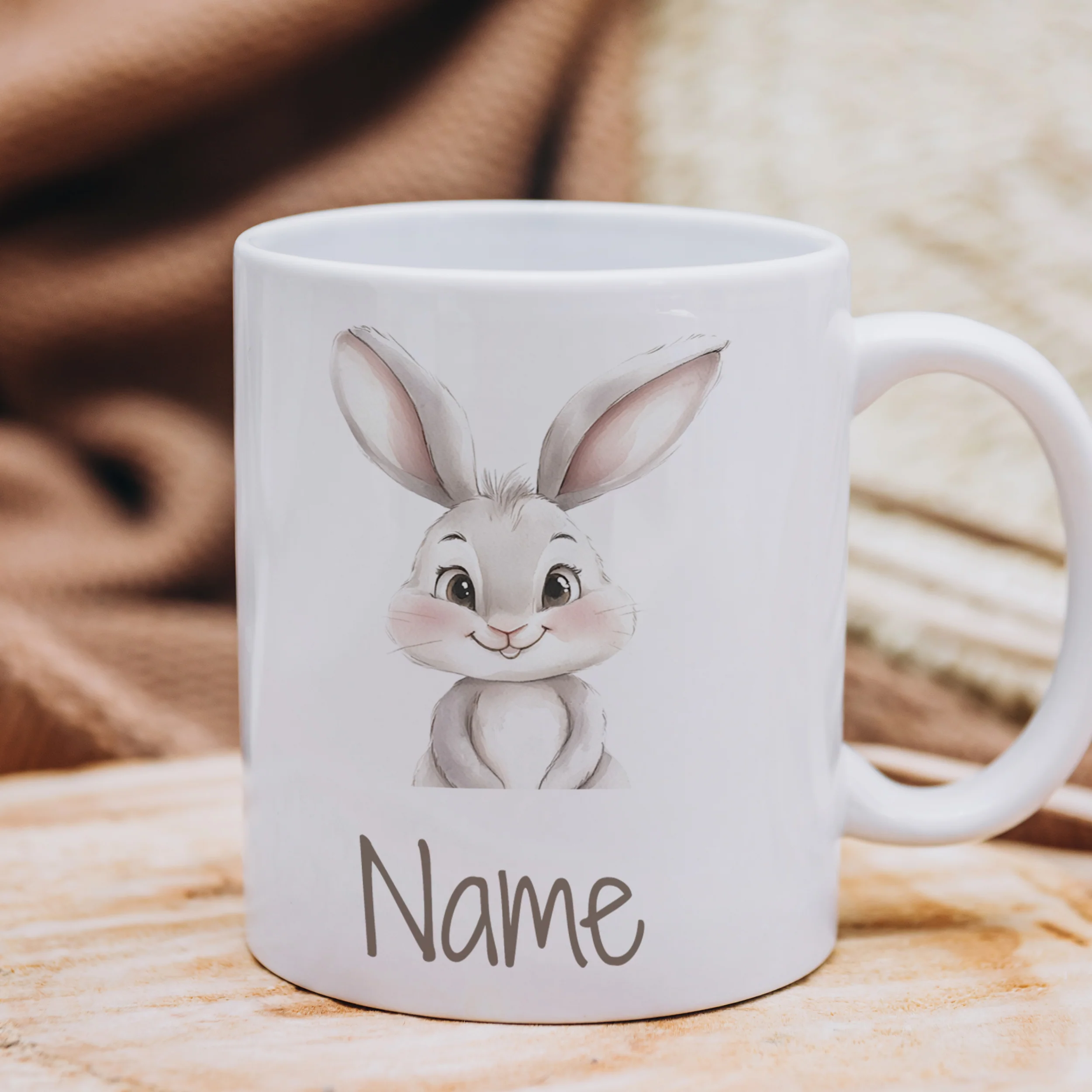 Tasse mit niedlichem Hasen - Image 4