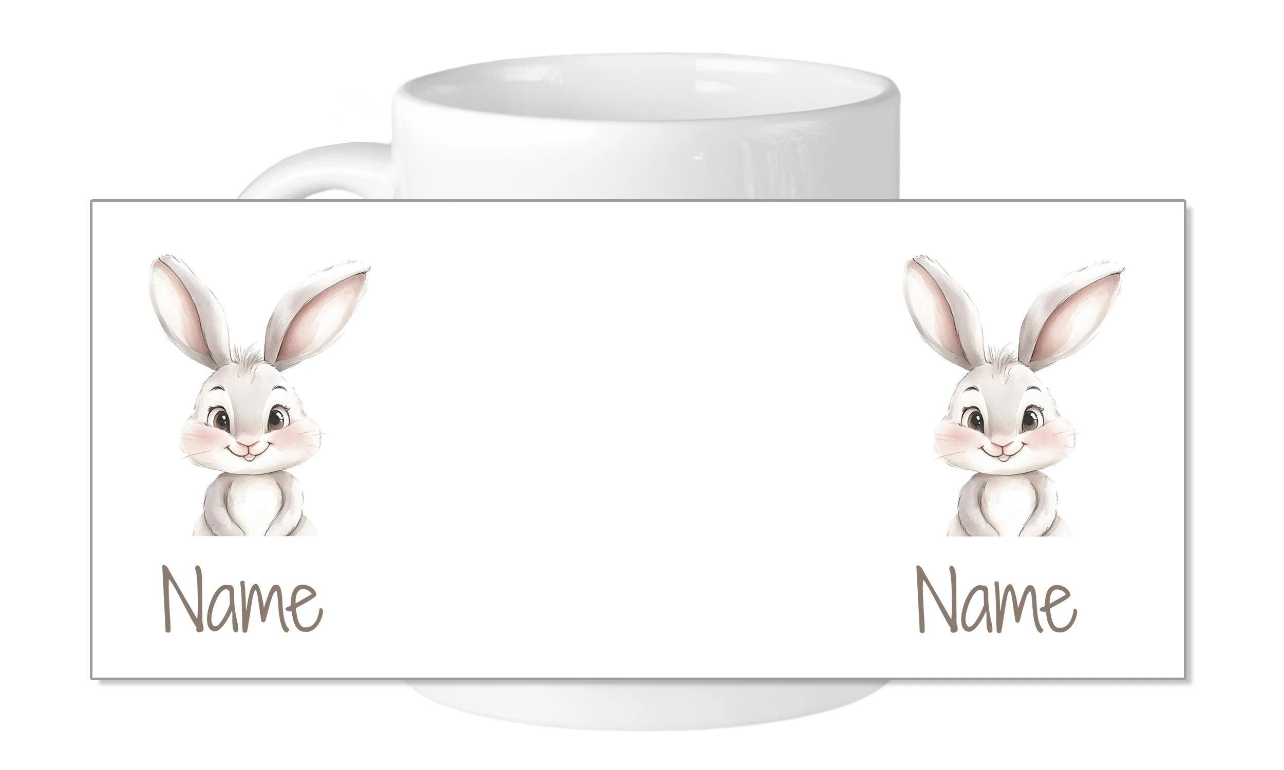 Tasse mit niedlichem Hasen - Image 5