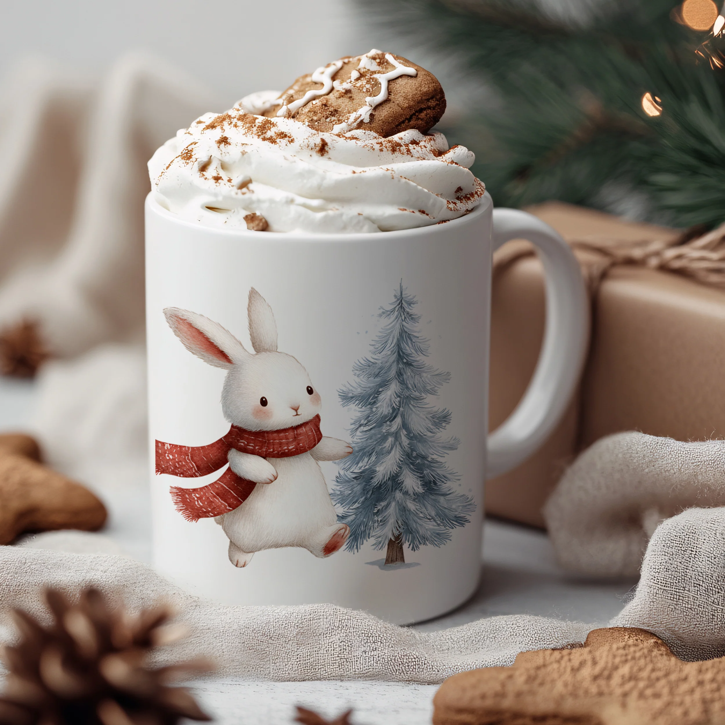 Tasse mit niedlichem Hasen - Image 3