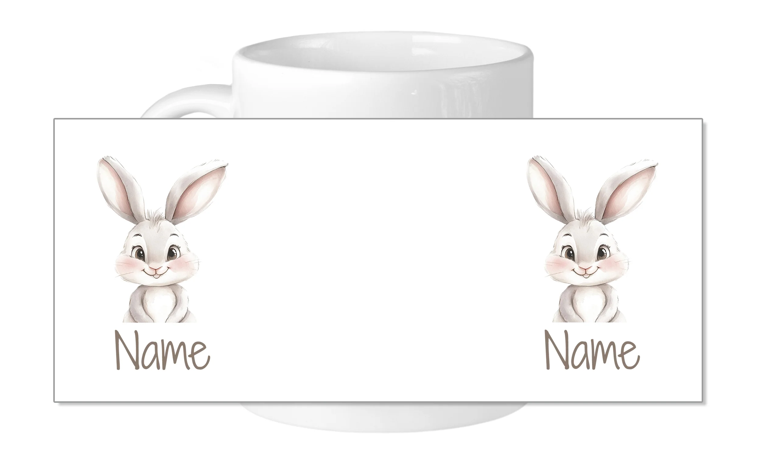 Tasse mit niedlichem Hasen - Image 2