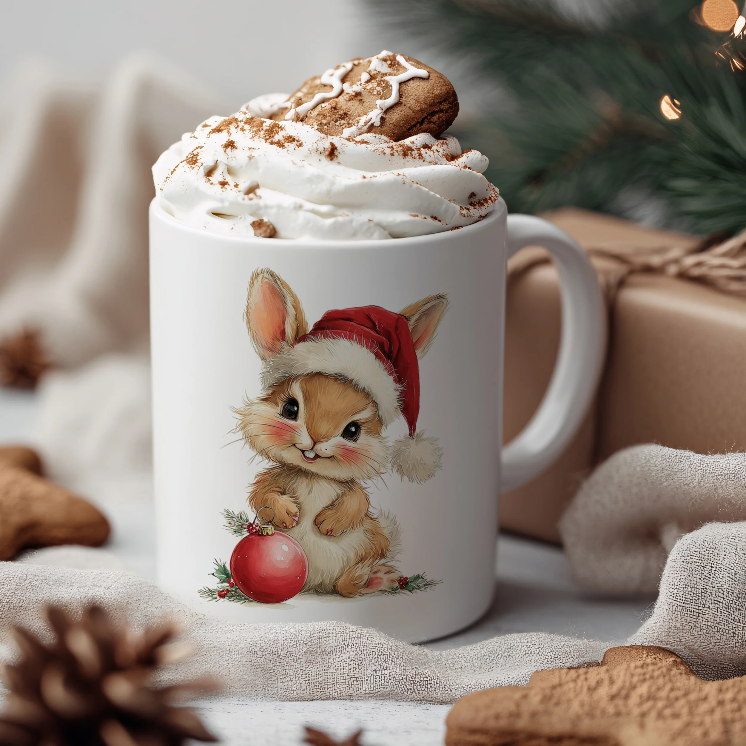 Tasse mit niedlichem Hasen - Image 3