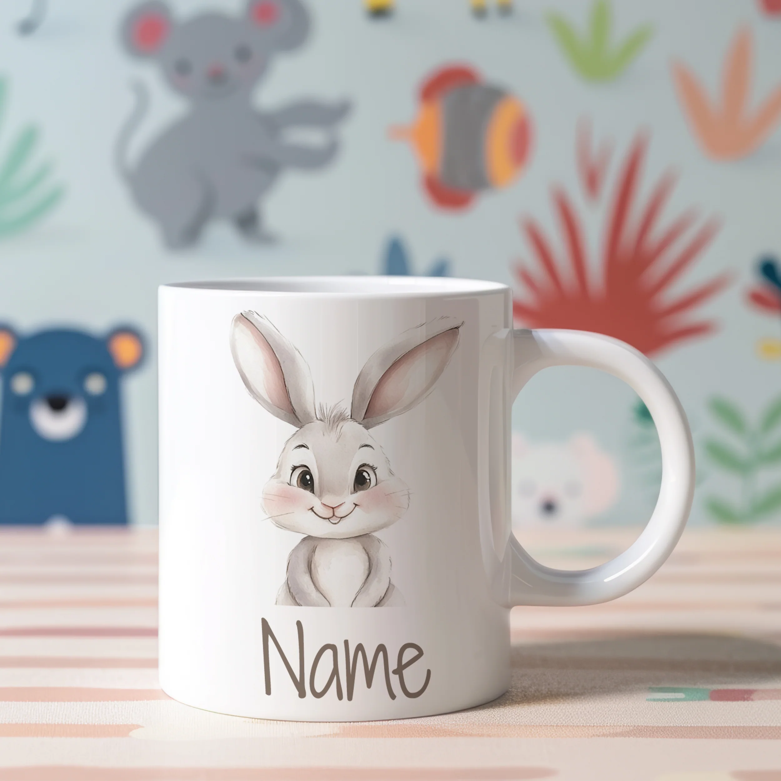 Tasse mit niedlichem Hasen - Image 3