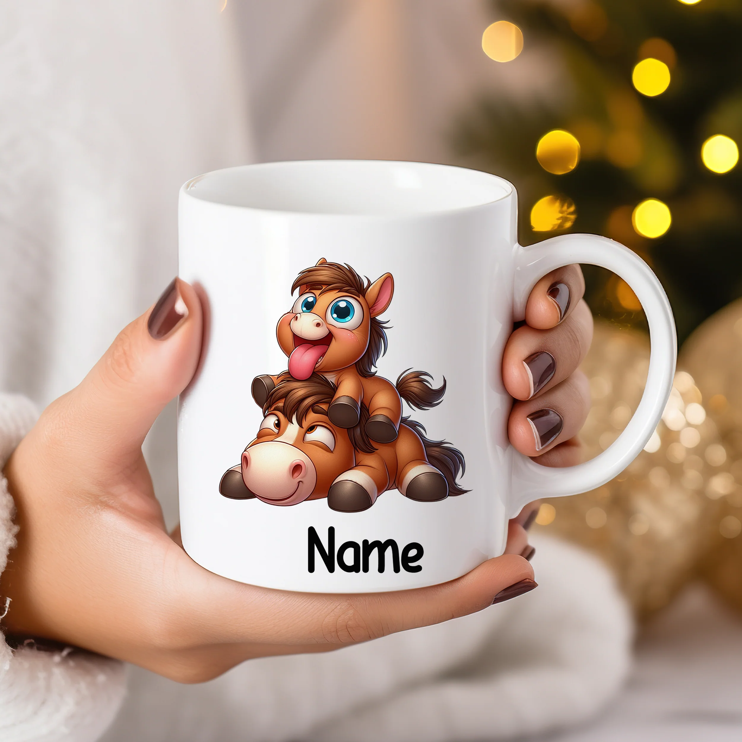 Tasse mit niedlichen Ponys - Image 3