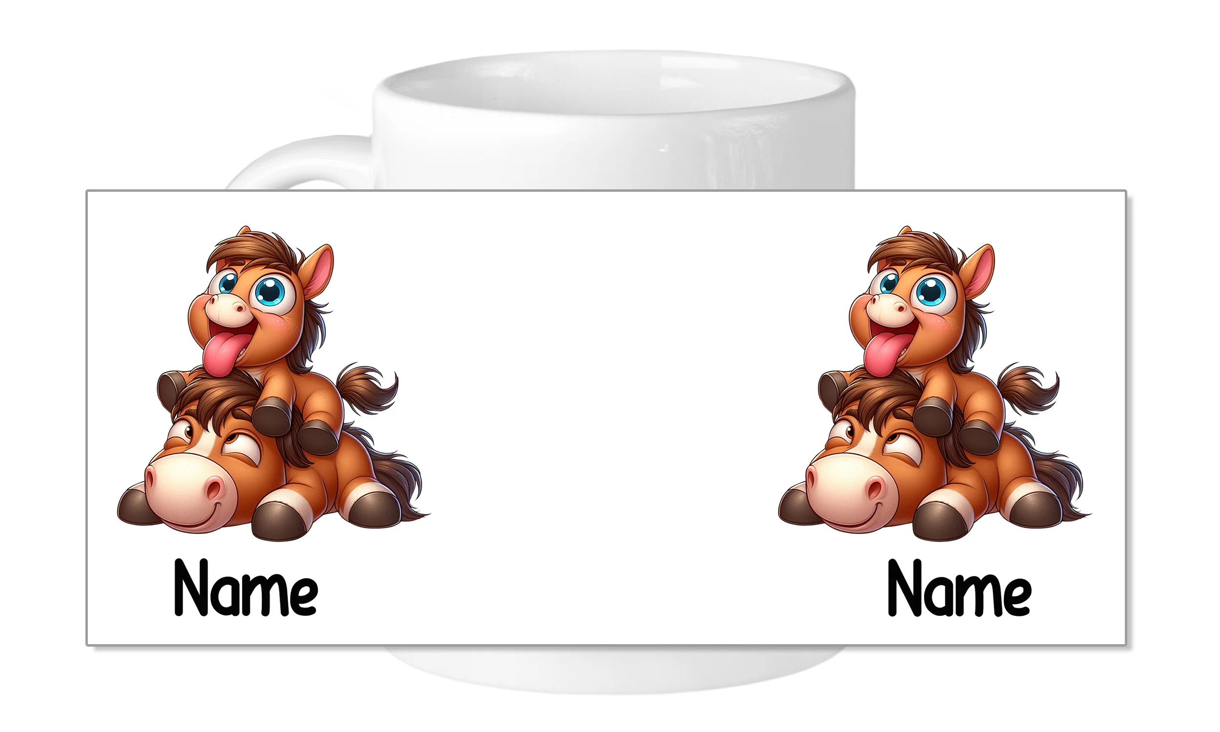Tasse mit niedlichen Ponys - Image 5