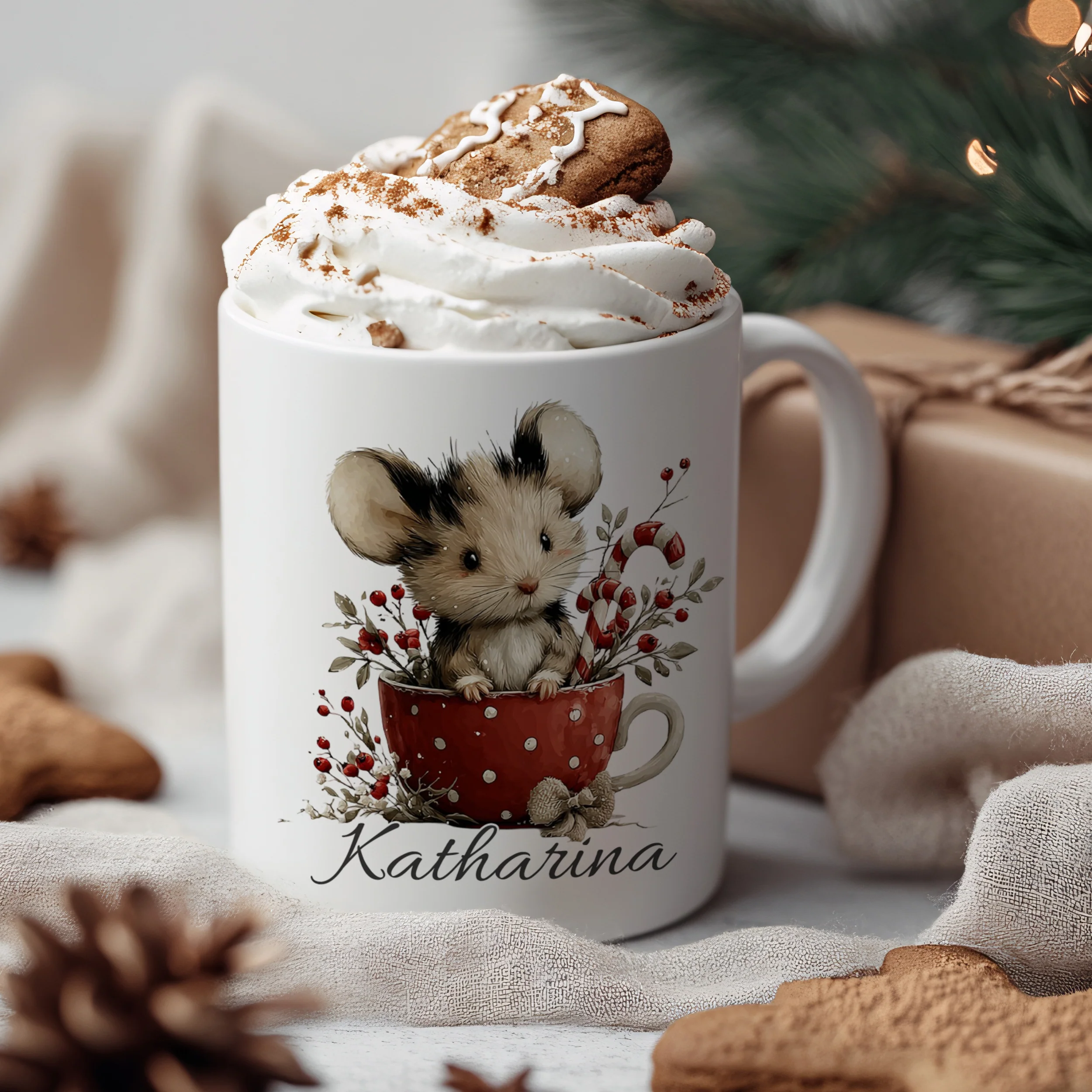Tasse mit niedlicher Maus - Image 3
