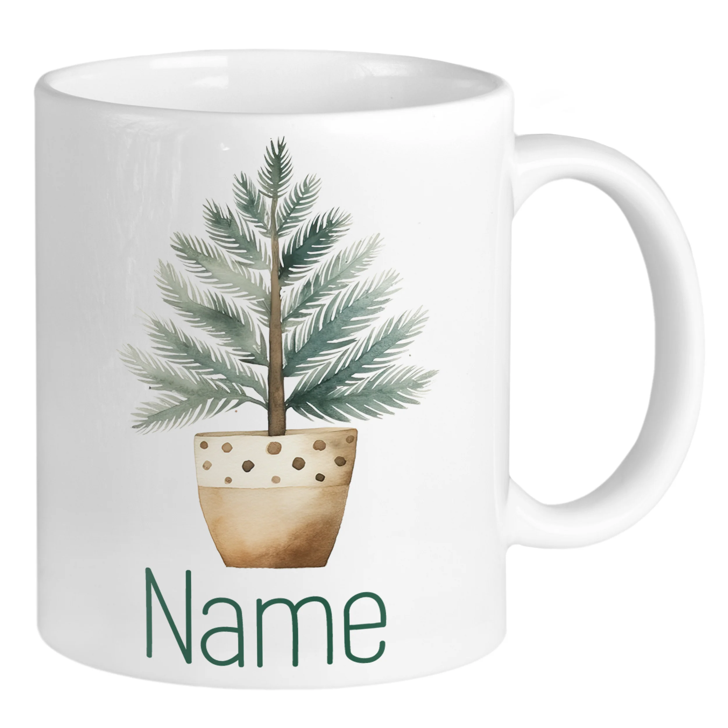 Tasse mit Pflanzenmotiv - Ein Hauch von Natur