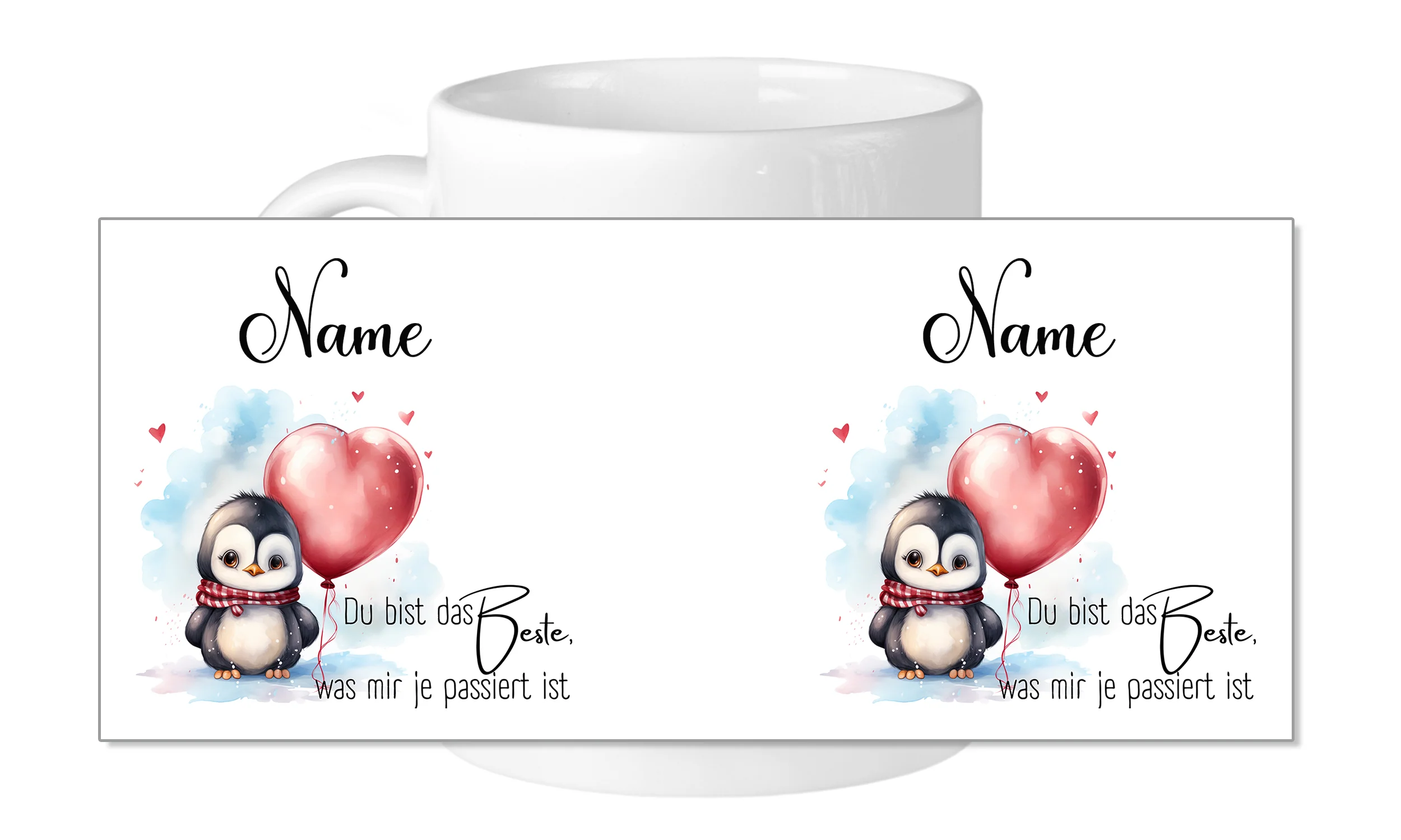Tasse mit Pinguin und Herz - Für besondere Momente - Image 5