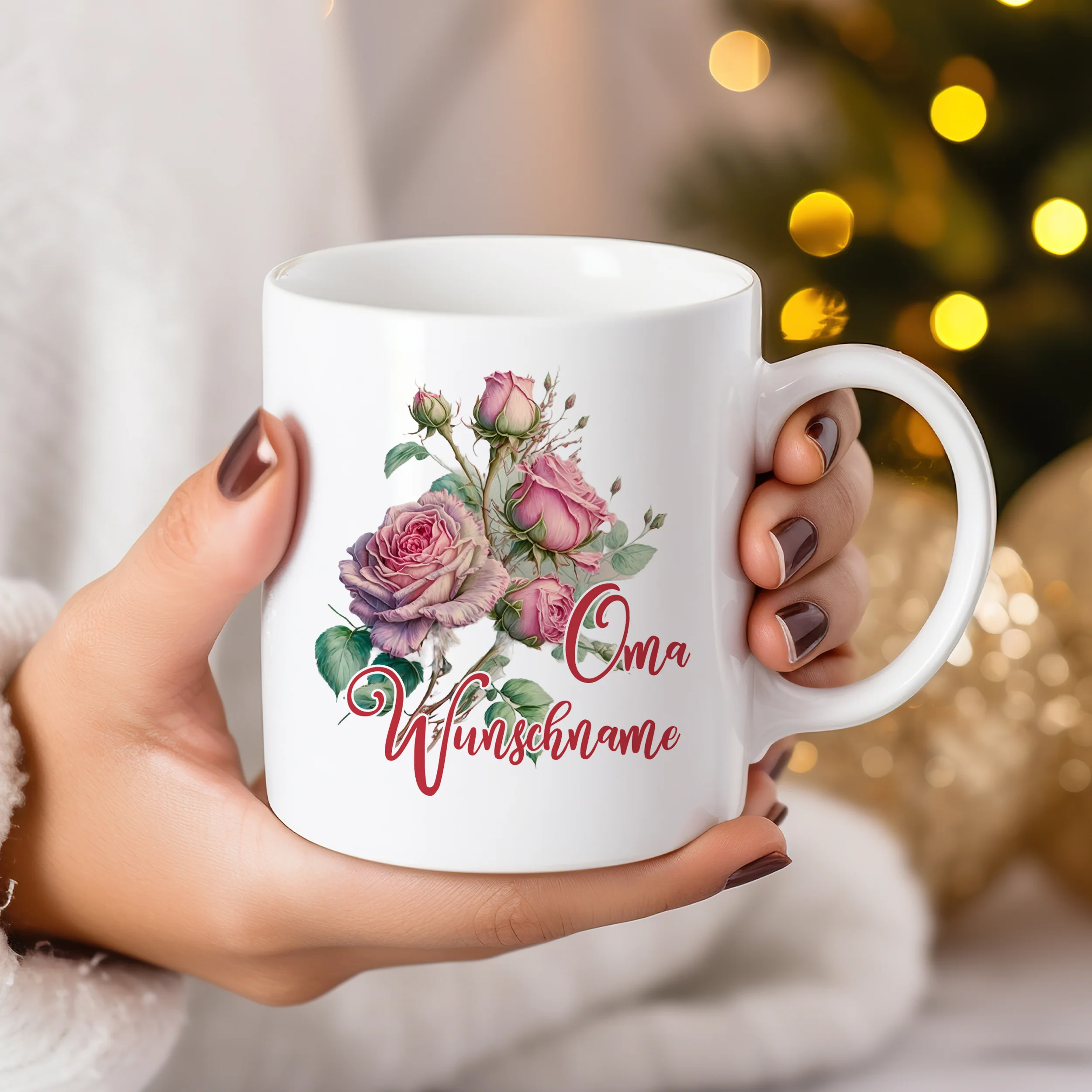 Tasse mit Rosen - Für die beste Oma - Image 3