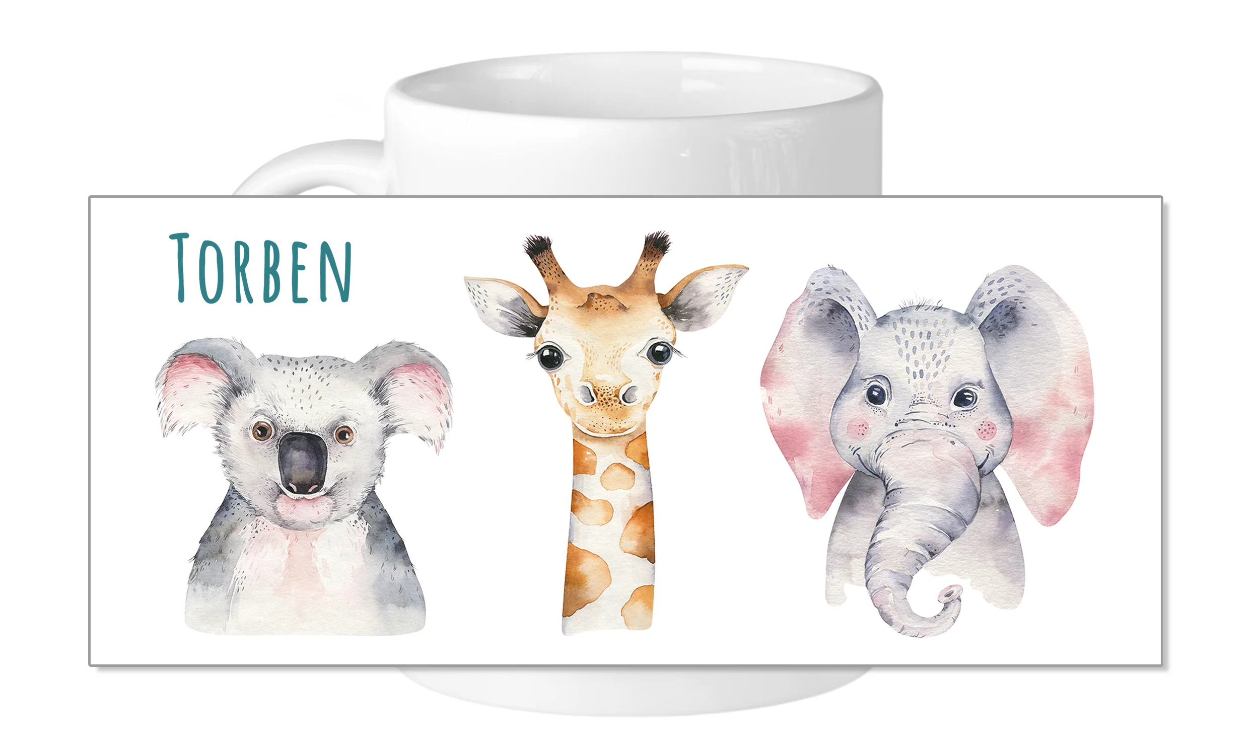 Tasse mit Safari Tieren - Image 5