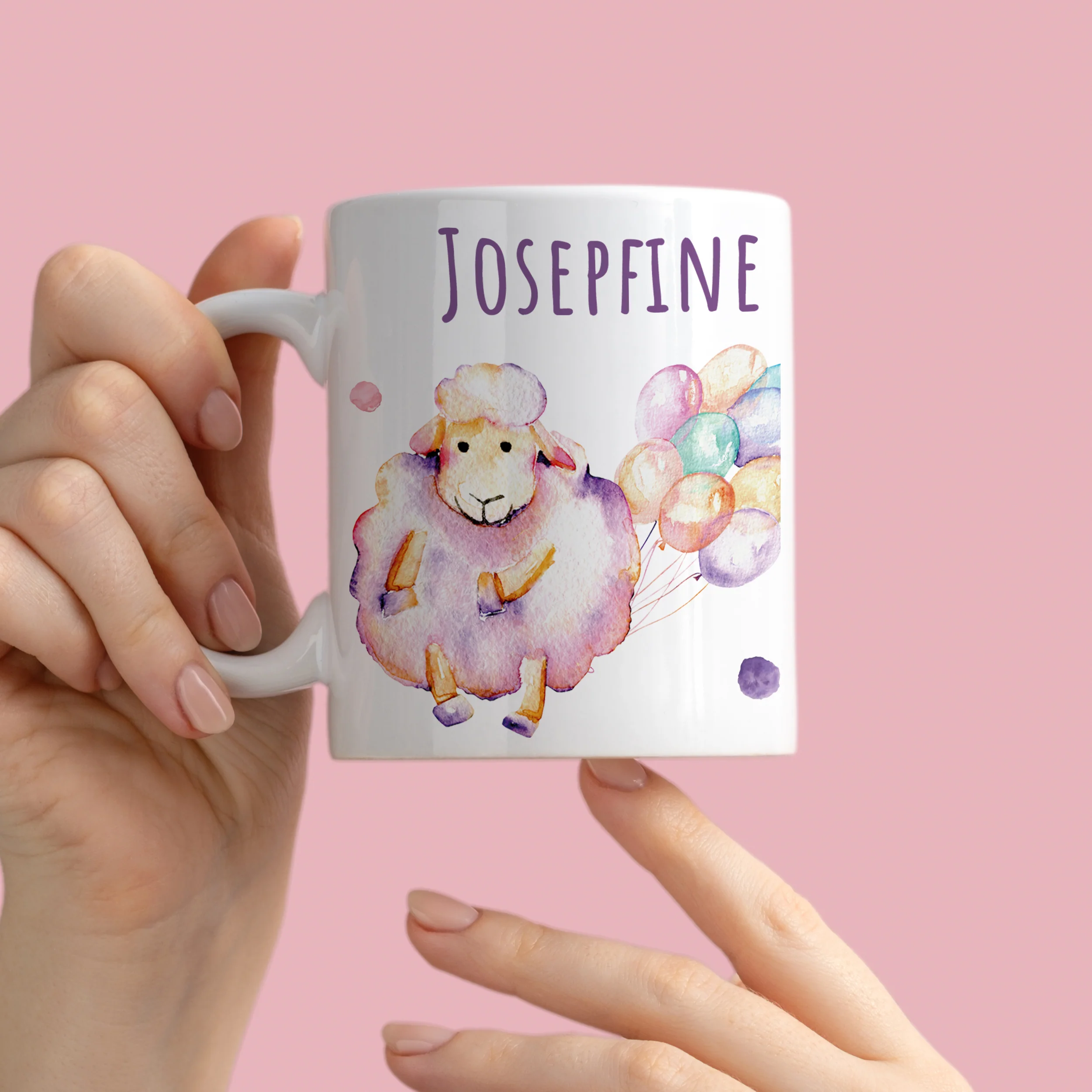 Tasse mit Schaf und Luftballons - Image 3