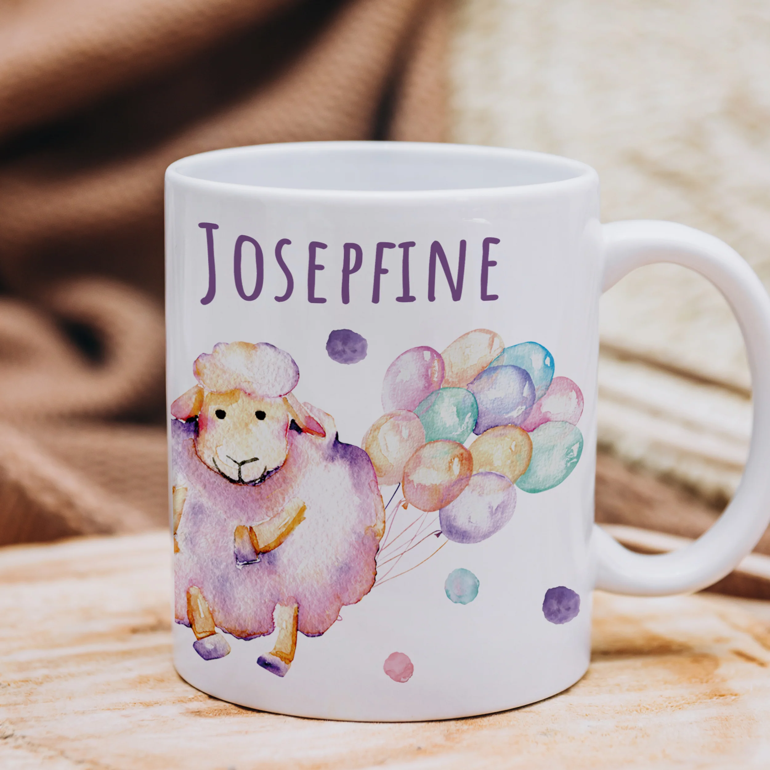 Tasse mit Schaf und Luftballons - Image 4