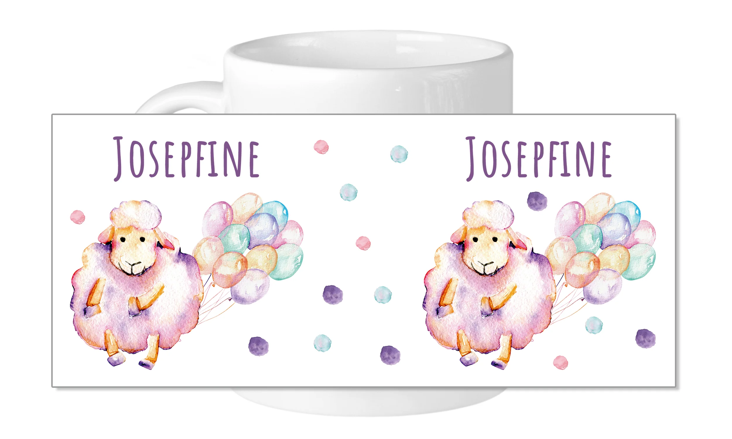 Tasse mit Schaf und Luftballons - Image 5