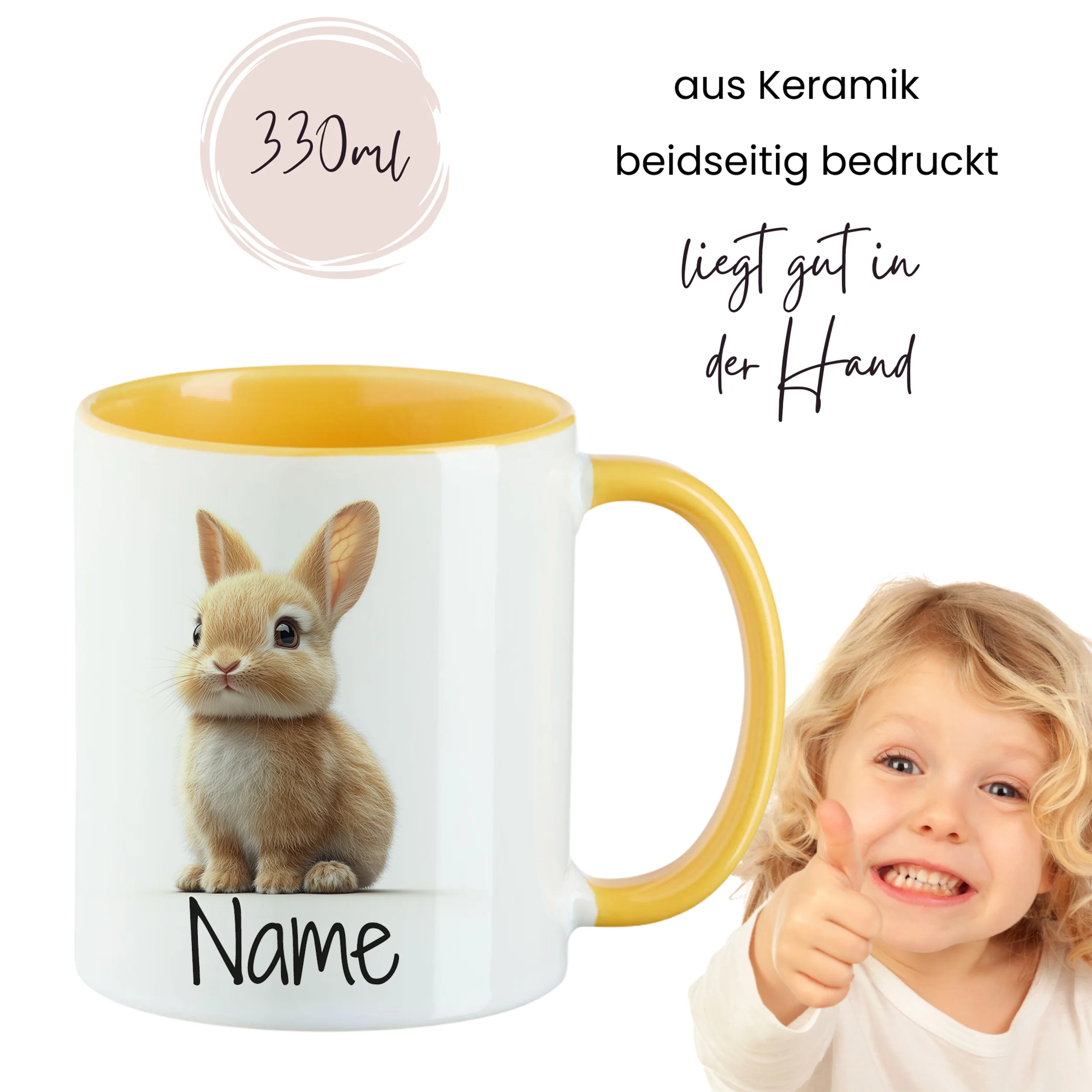 Tasse mit süßem Kaninchen - Image 4