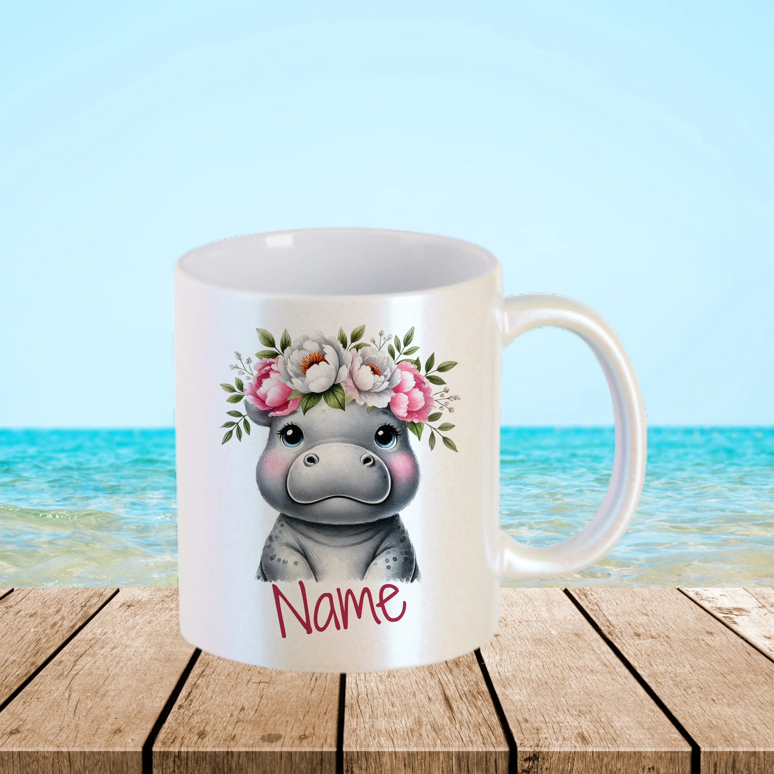 Tasse mit süßem Nilpferd-Motiv - Image 3