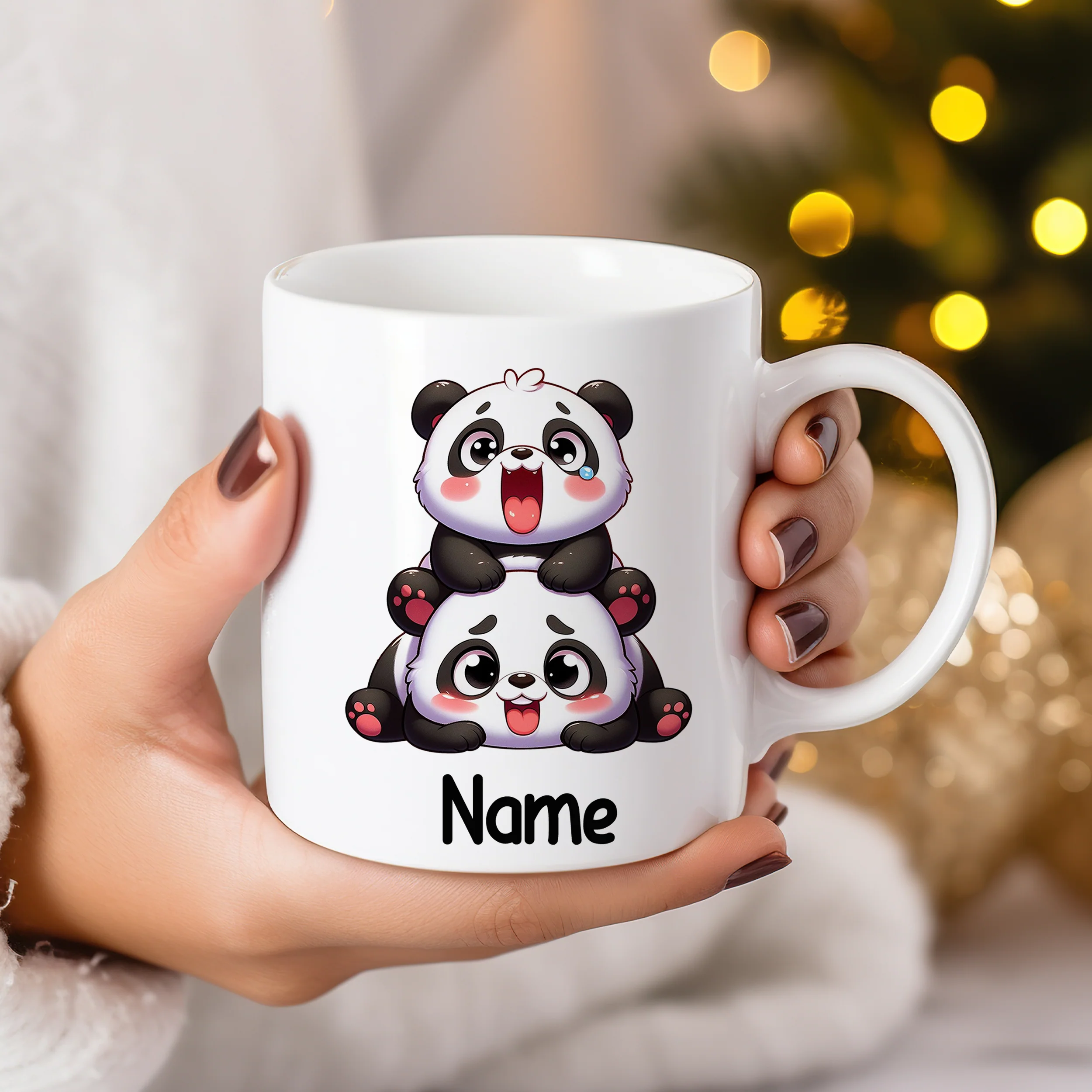Tasse mit süßen Pandas - Image 3