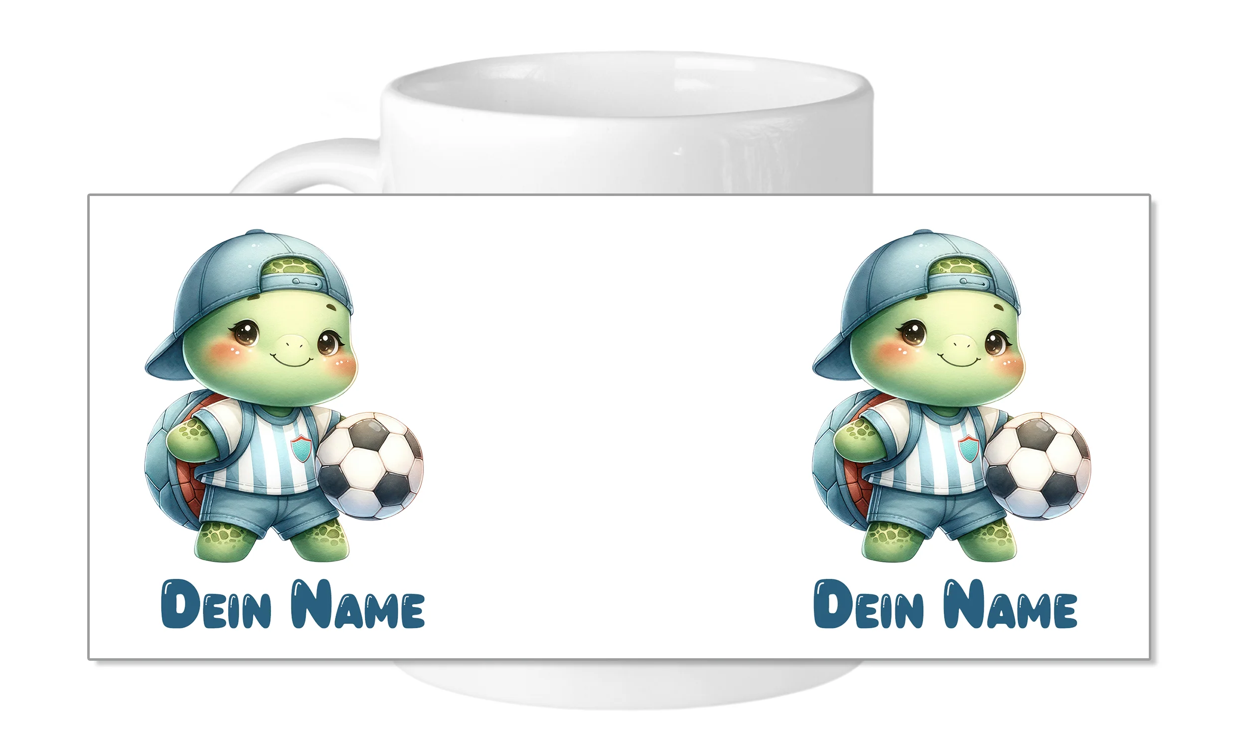 Tasse mit süßer Fußball-Schildkröte - Image 5