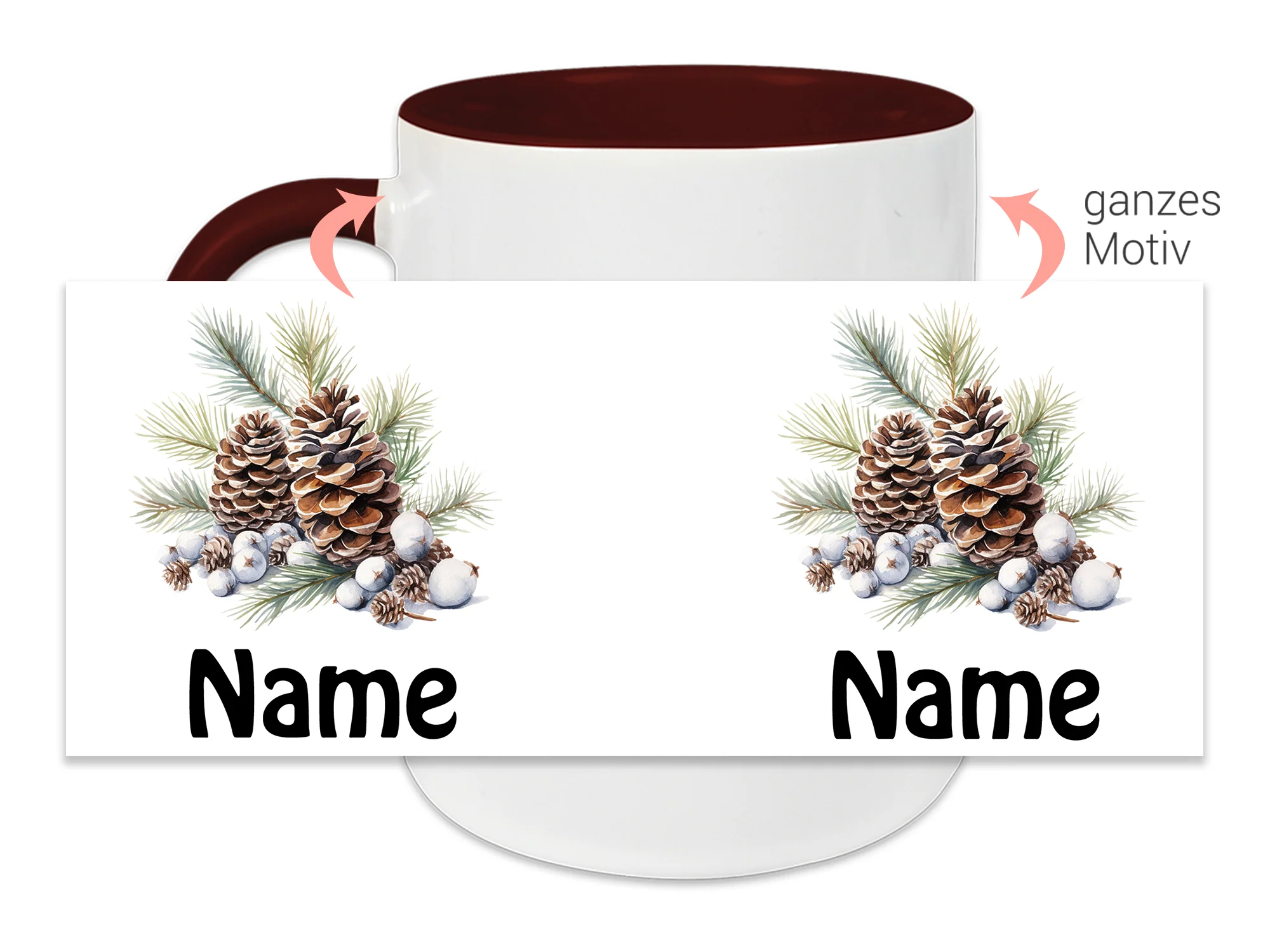 Tasse mit Tannenzapfen - Image 2
