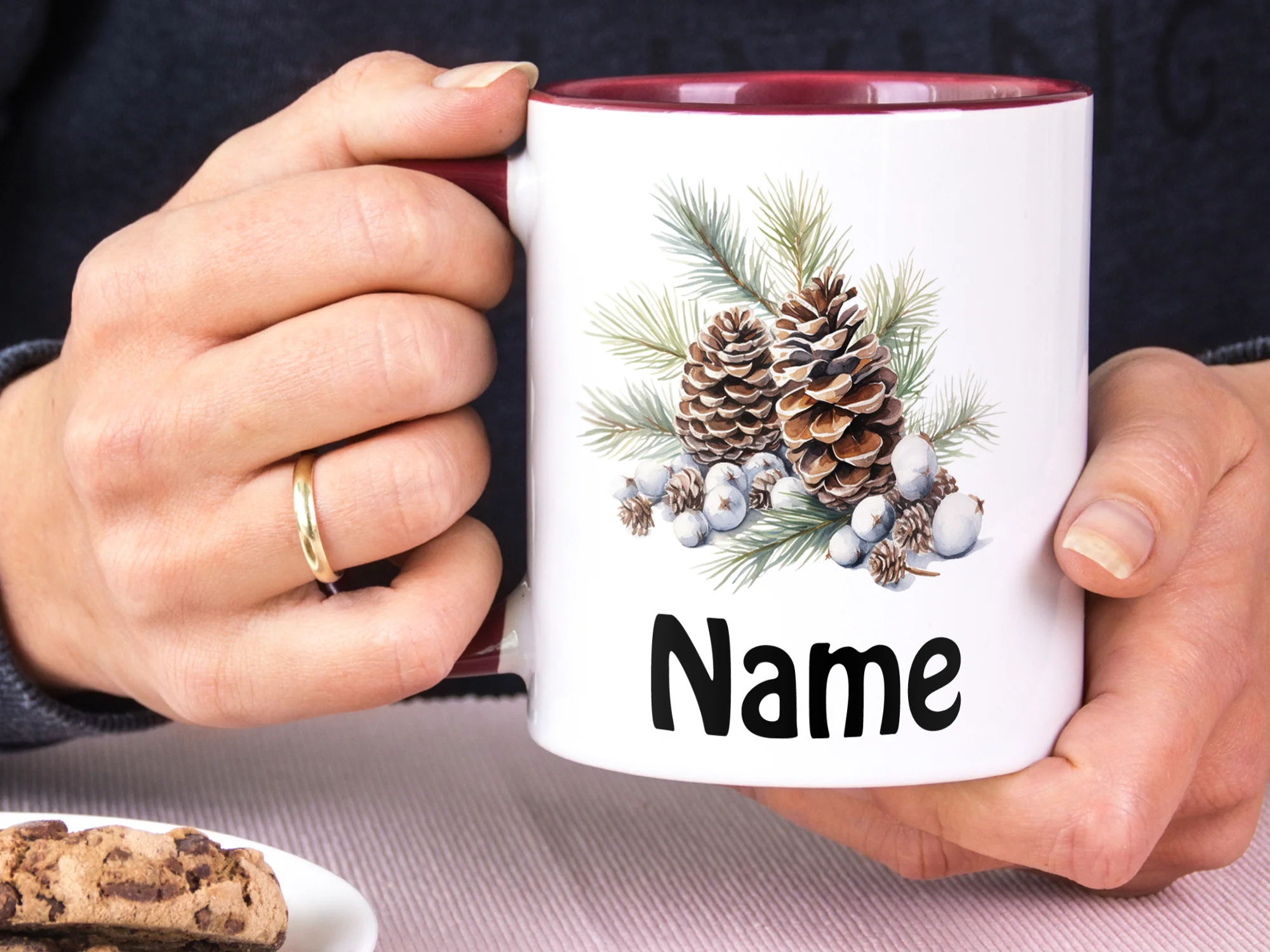 Tasse mit Tannenzapfen - Image 4