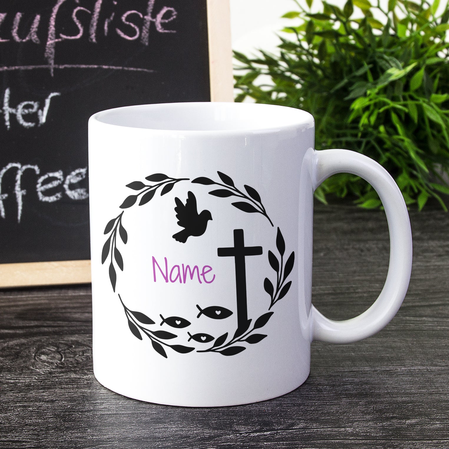 Tasse mit Taube und Kreuz - Ein Zeichen des Glaubens - Image 2