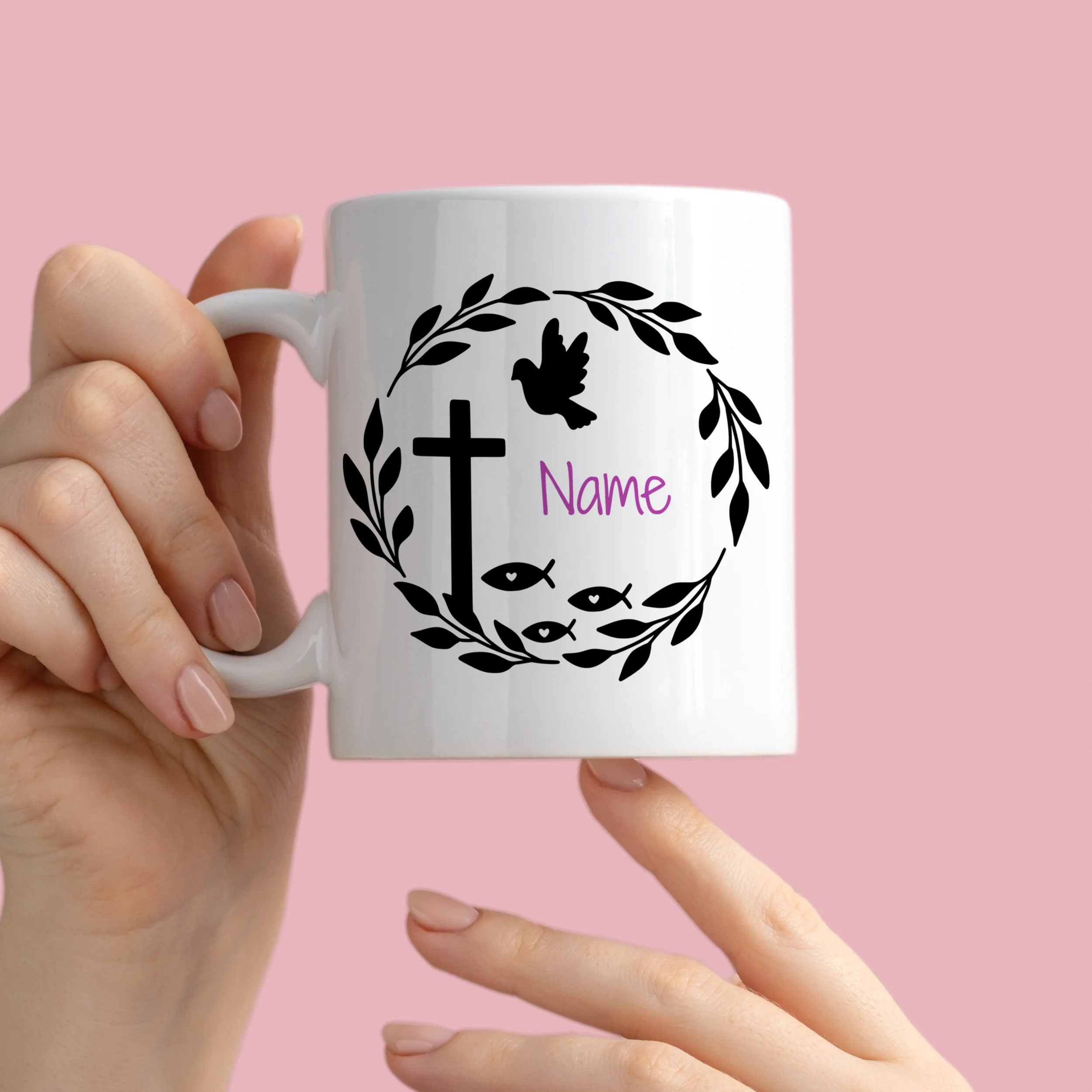 Tasse mit Taube und Kreuz - Ein Zeichen des Glaubens - Image 3