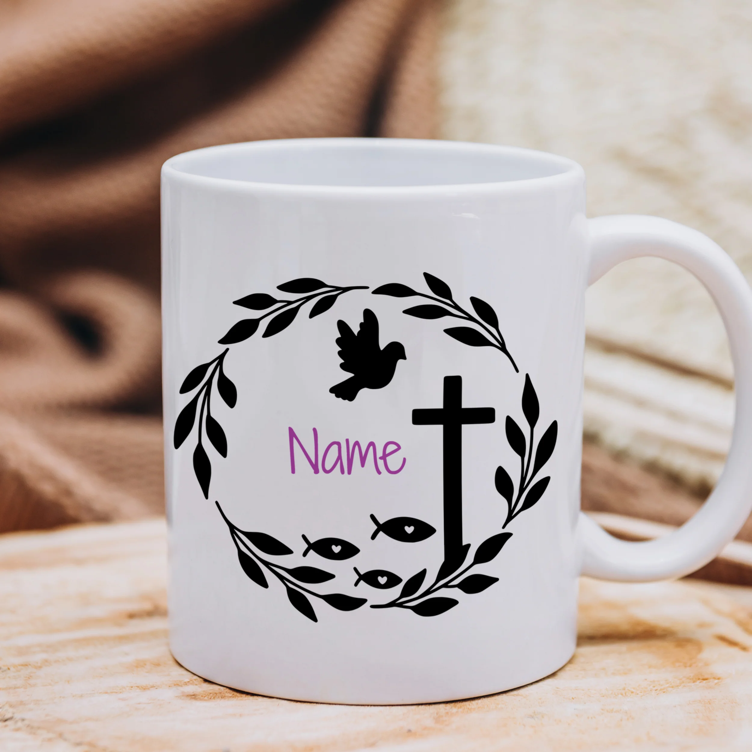 Tasse mit Taube und Kreuz - Ein Zeichen des Glaubens - Image 4