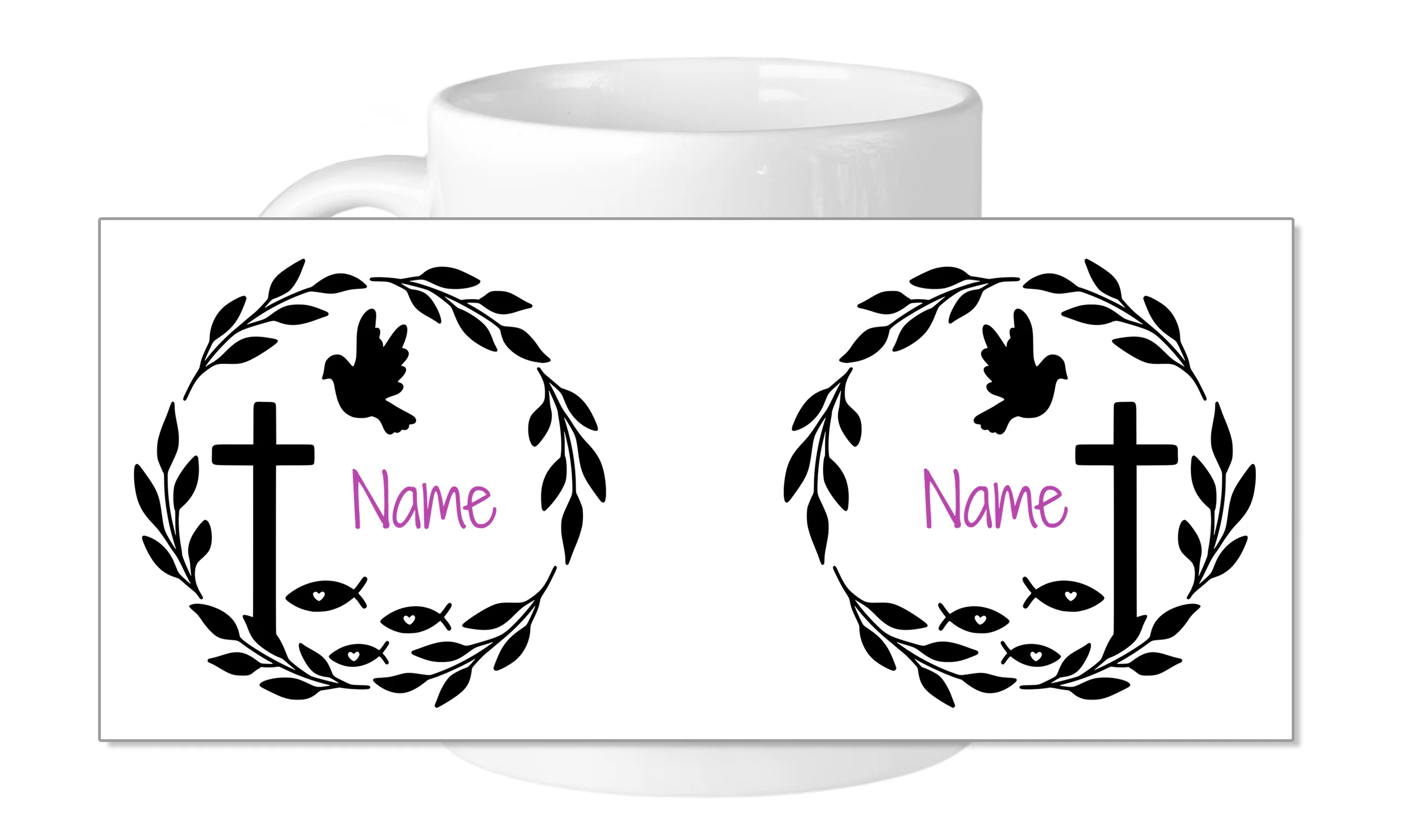 Tasse mit Taube und Kreuz - Ein Zeichen des Glaubens - Image 5