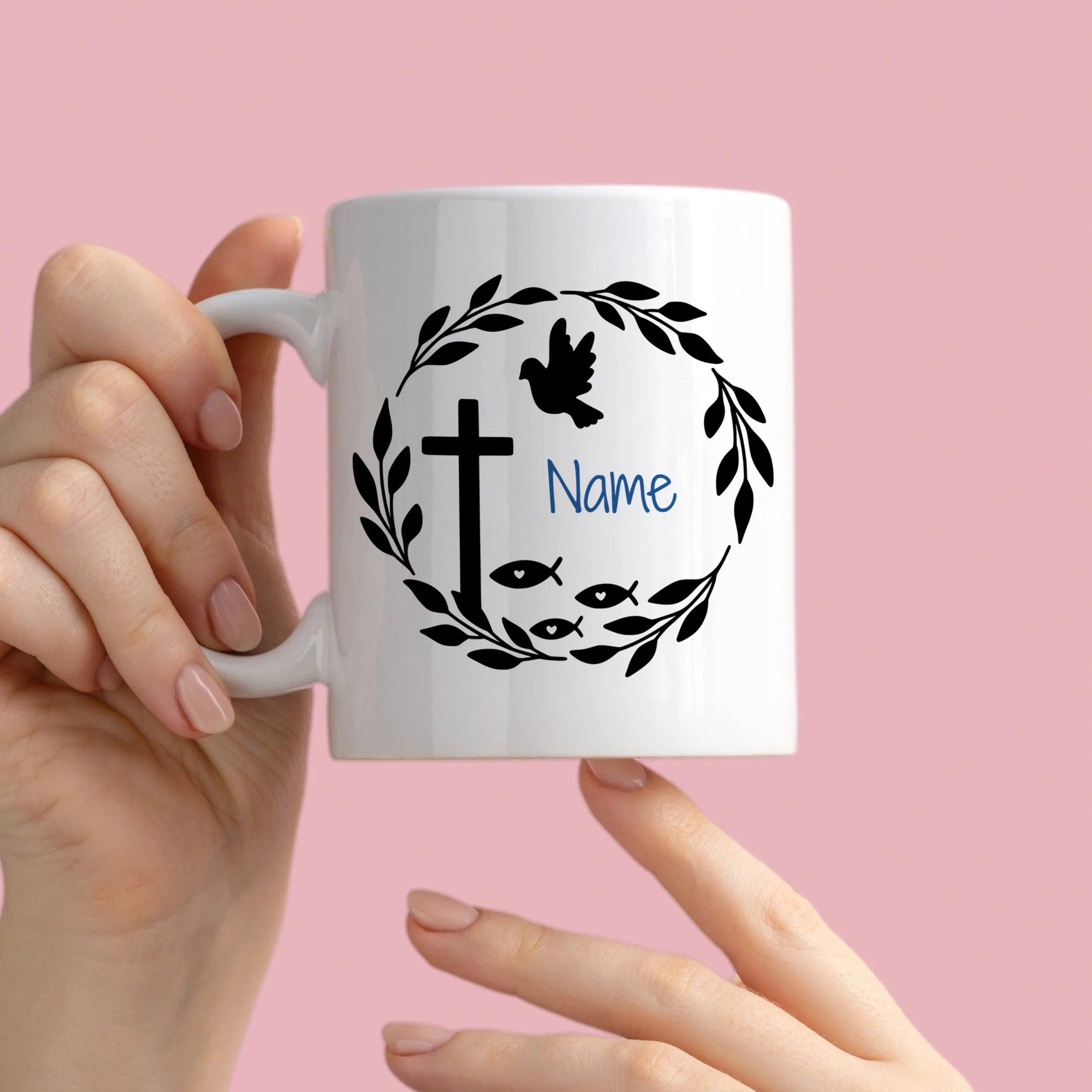 Tasse mit Taube und Kreuz - Ein Zeichen des Glaubens - Image 3