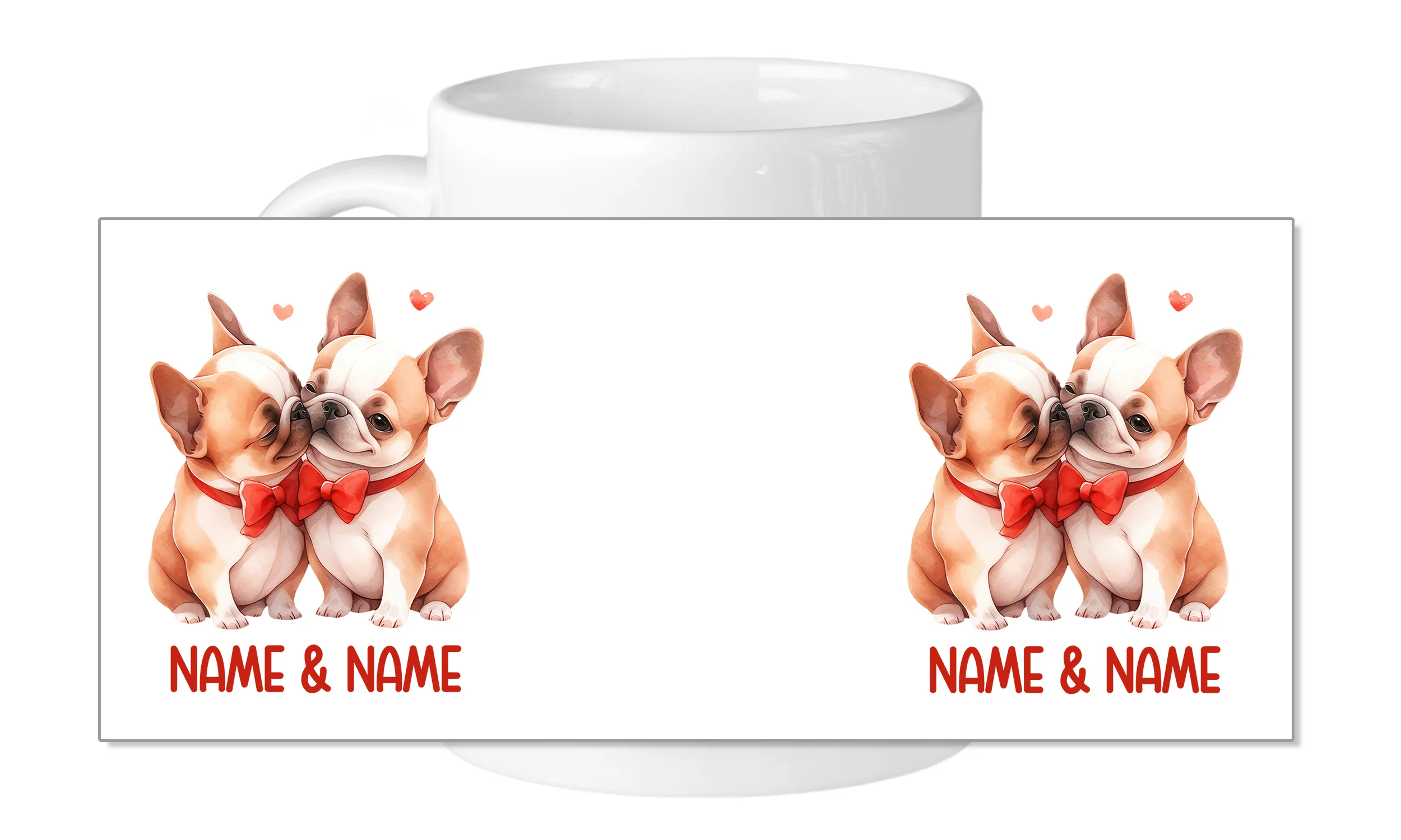 Tasse mit verliebten Französischen Bulldoggen - Image 5