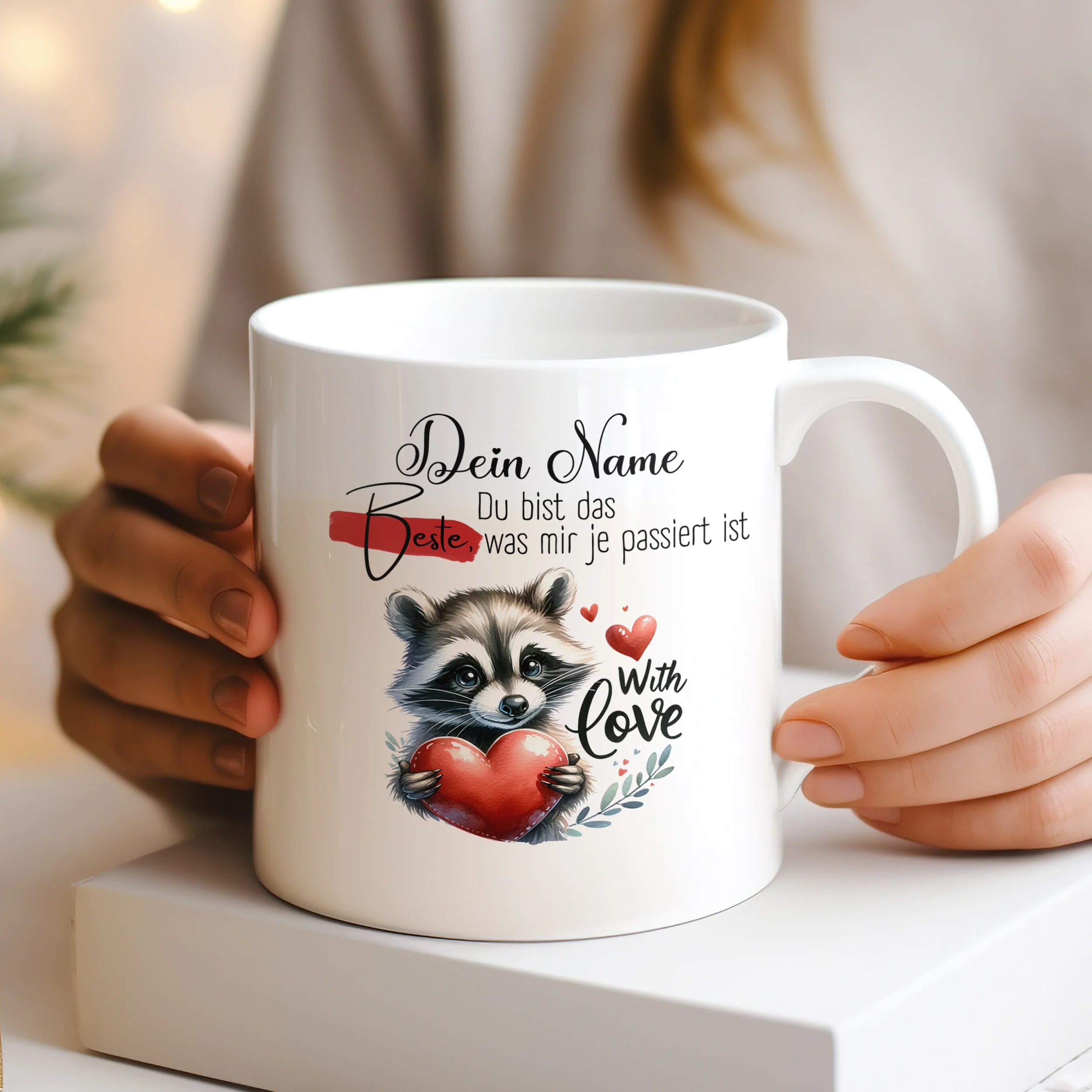 Tasse mit Waschbär - Ein Zeichen der Liebe - Image 2