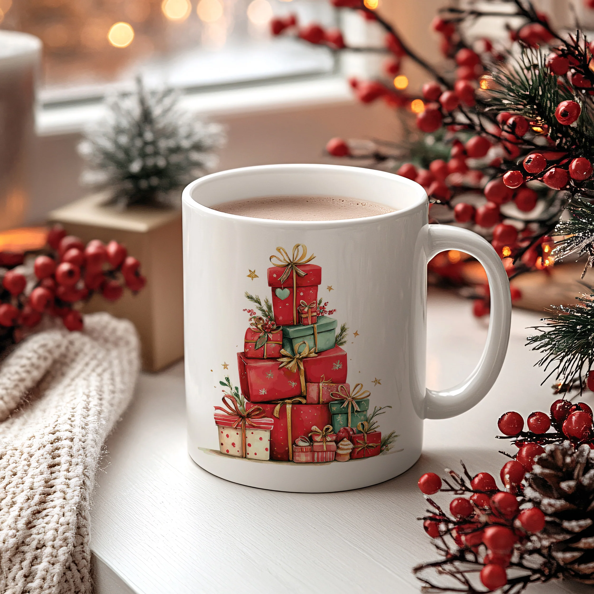 Tasse mit Weihnachtsgeschenken - Image 2