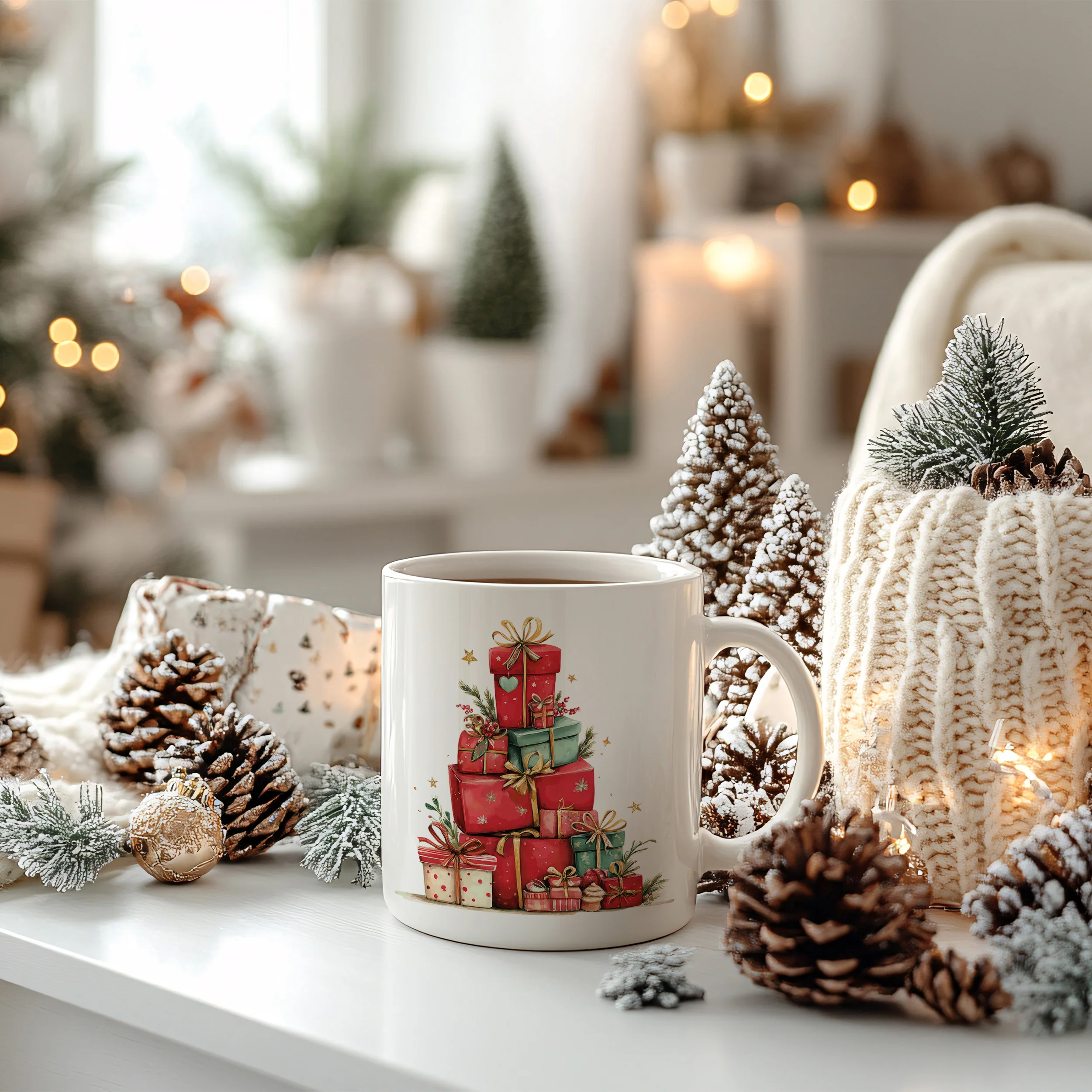 Tasse mit Weihnachtsgeschenken - Image 4