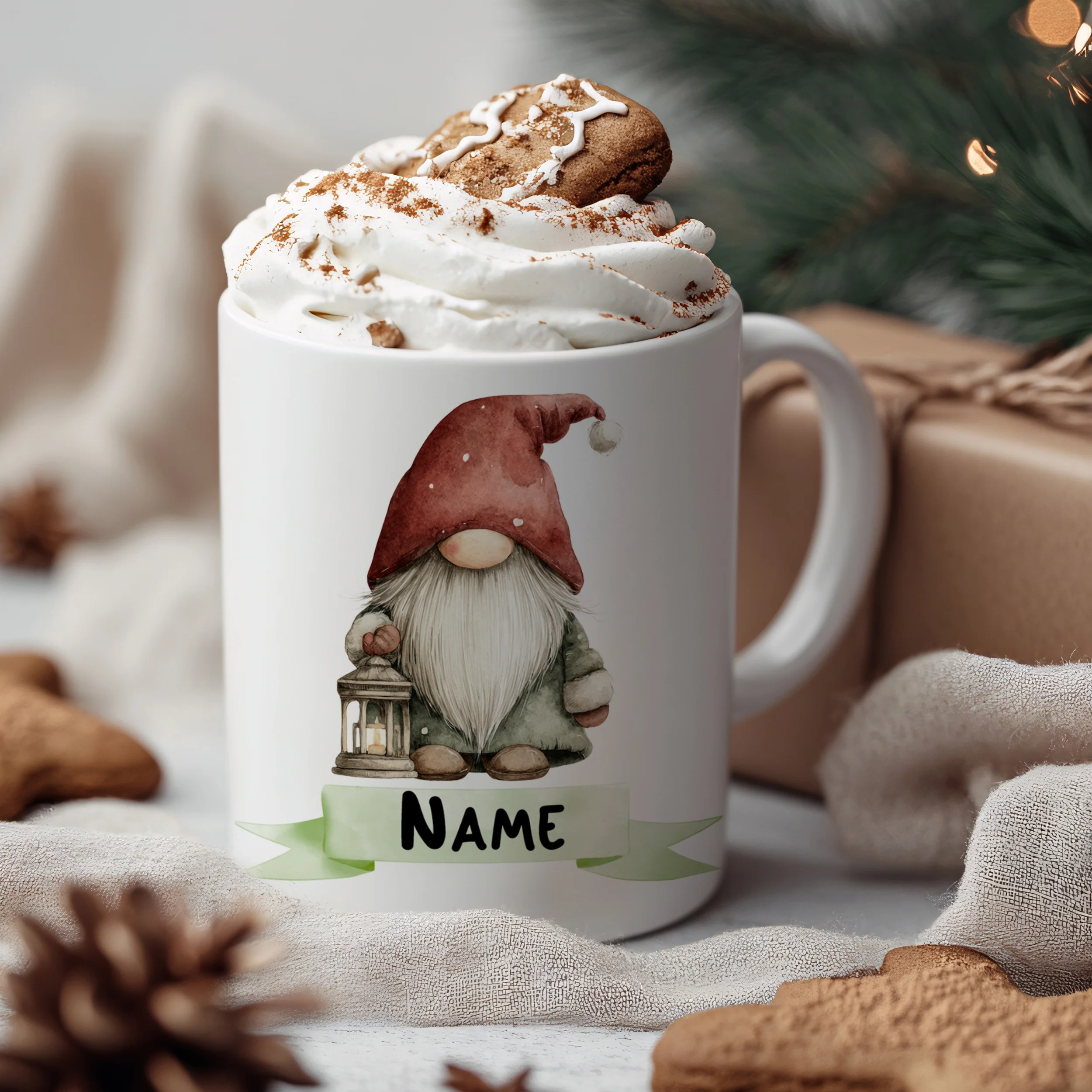 Tasse mit Weihnachtsgnom - Image 3