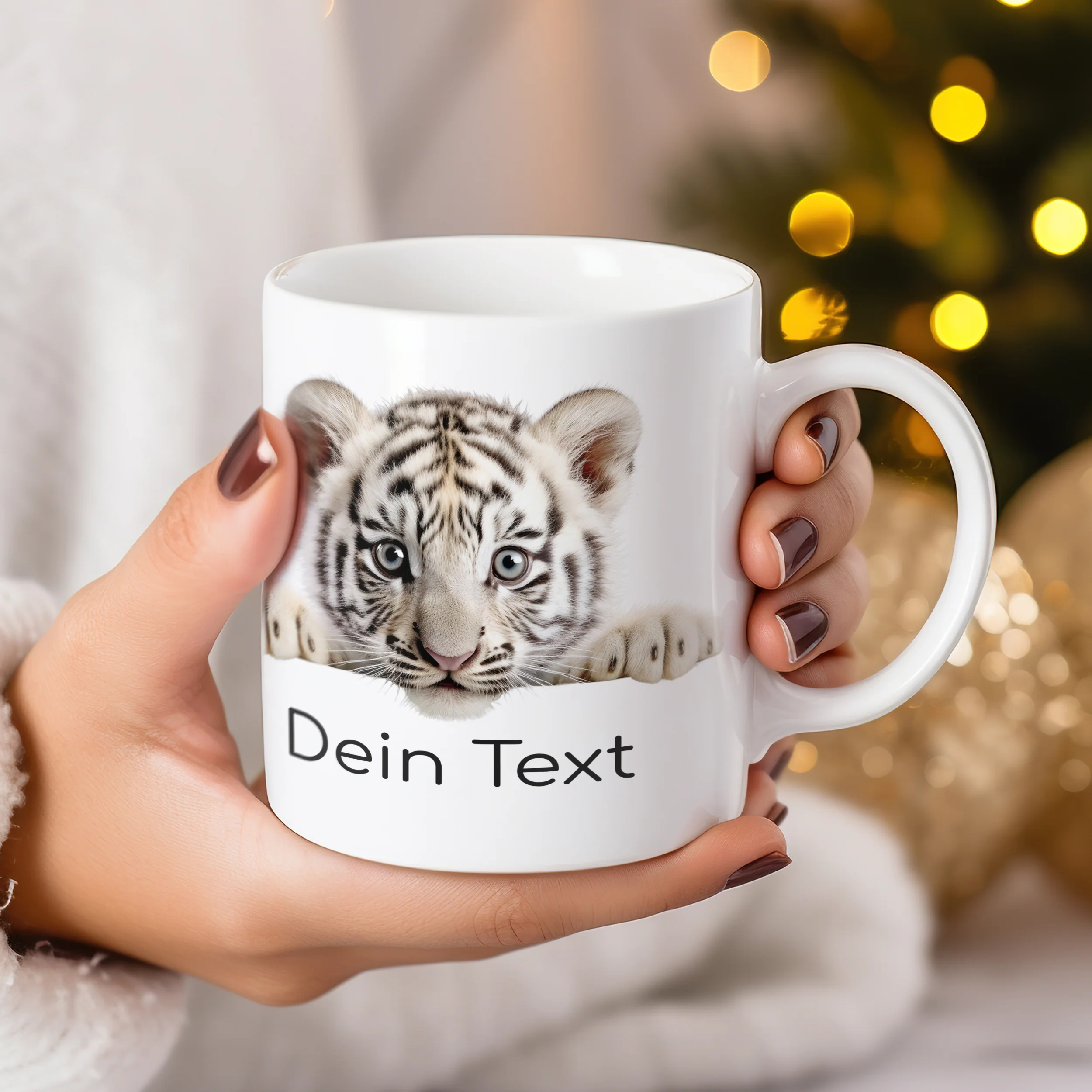 Tasse mit weißem Tiger - Image 3
