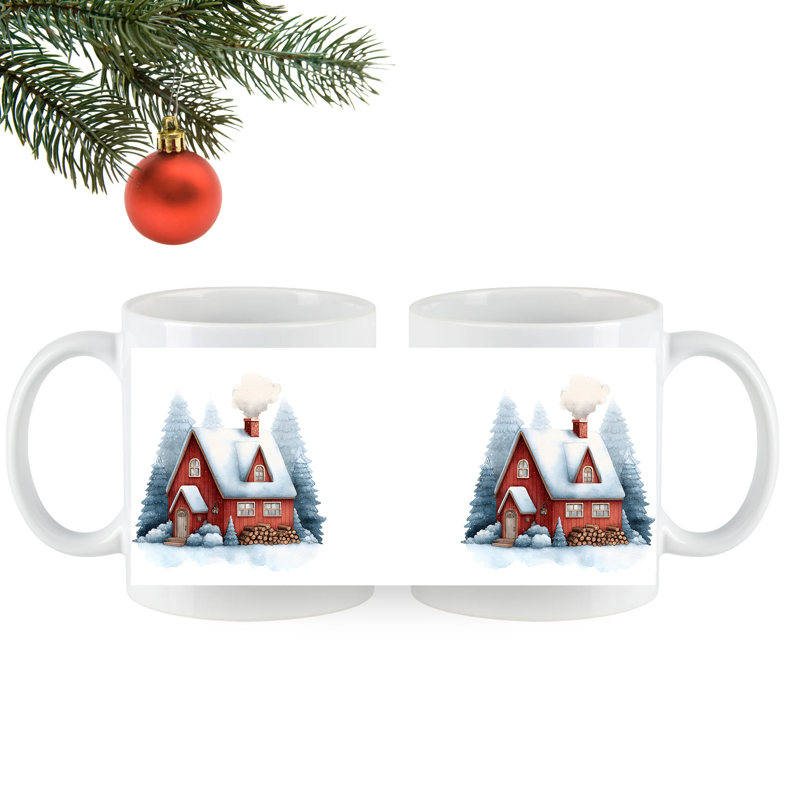 Tasse mit Winterhaus - Image 5