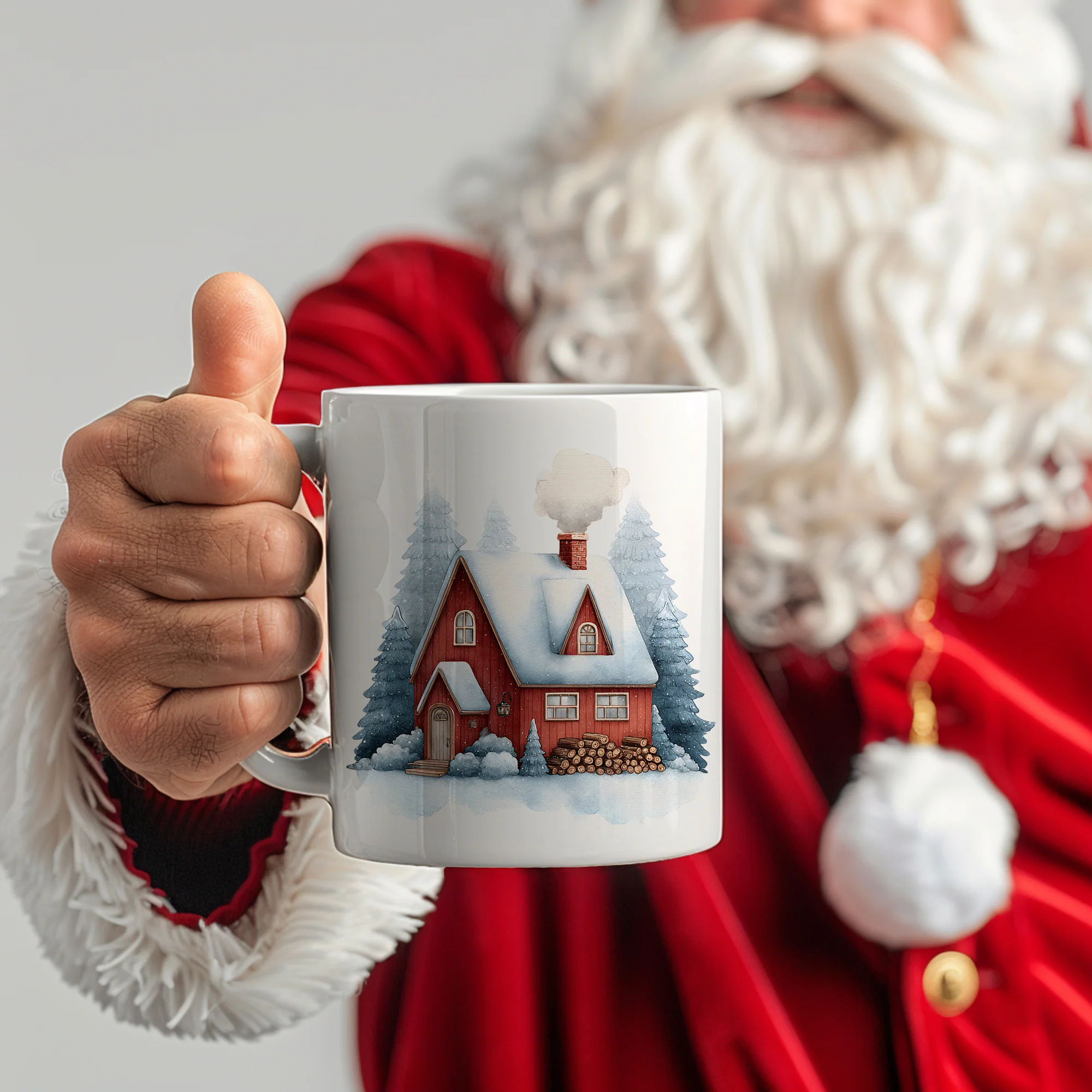 Tasse mit Winterhaus - Image 6