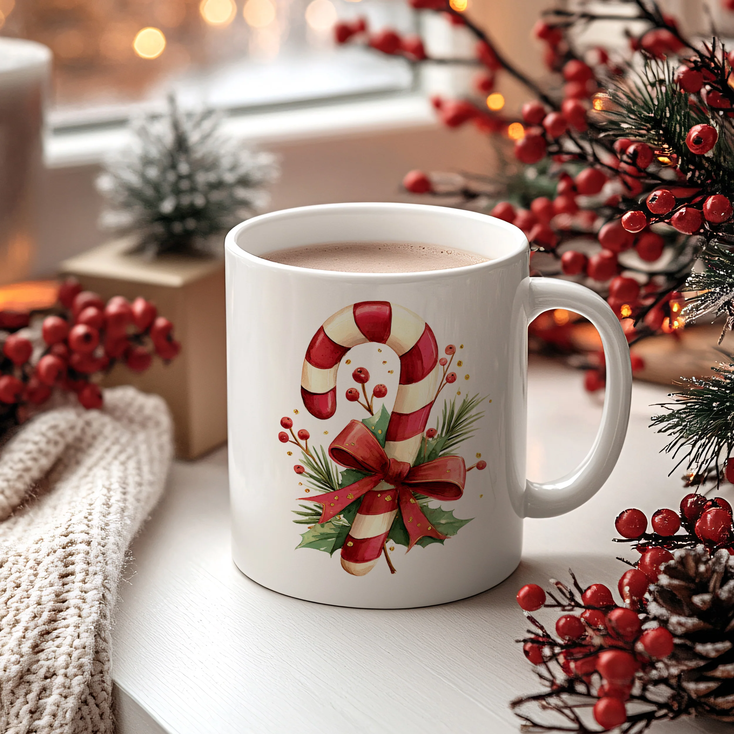 Tasse mit Zuckerstange - Image 2