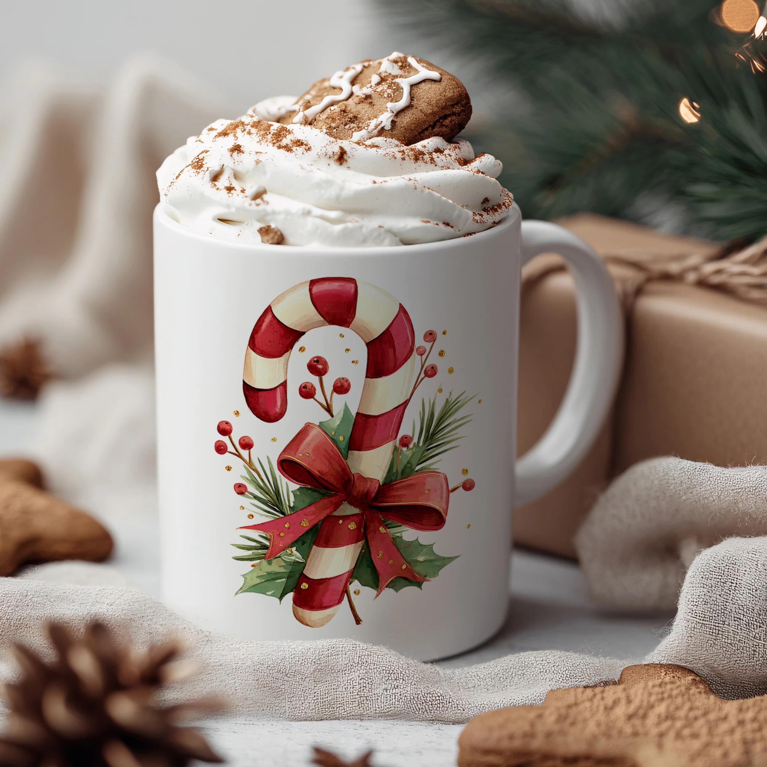 Tasse mit Zuckerstange - Image 3