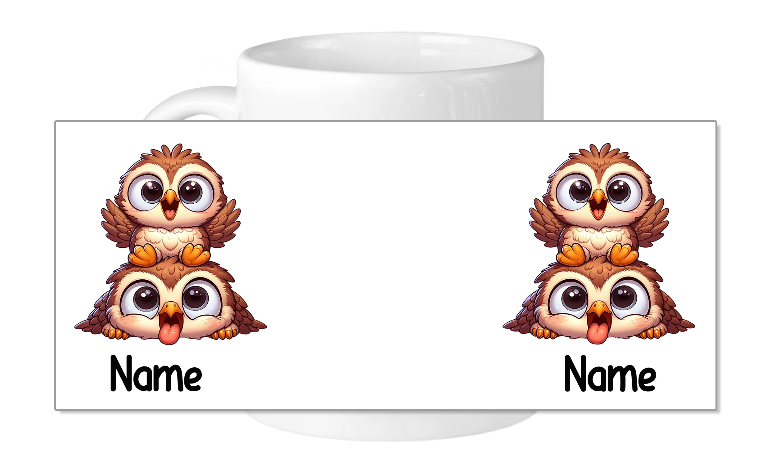 Tasse mit zwei süßen Eulen - Image 5