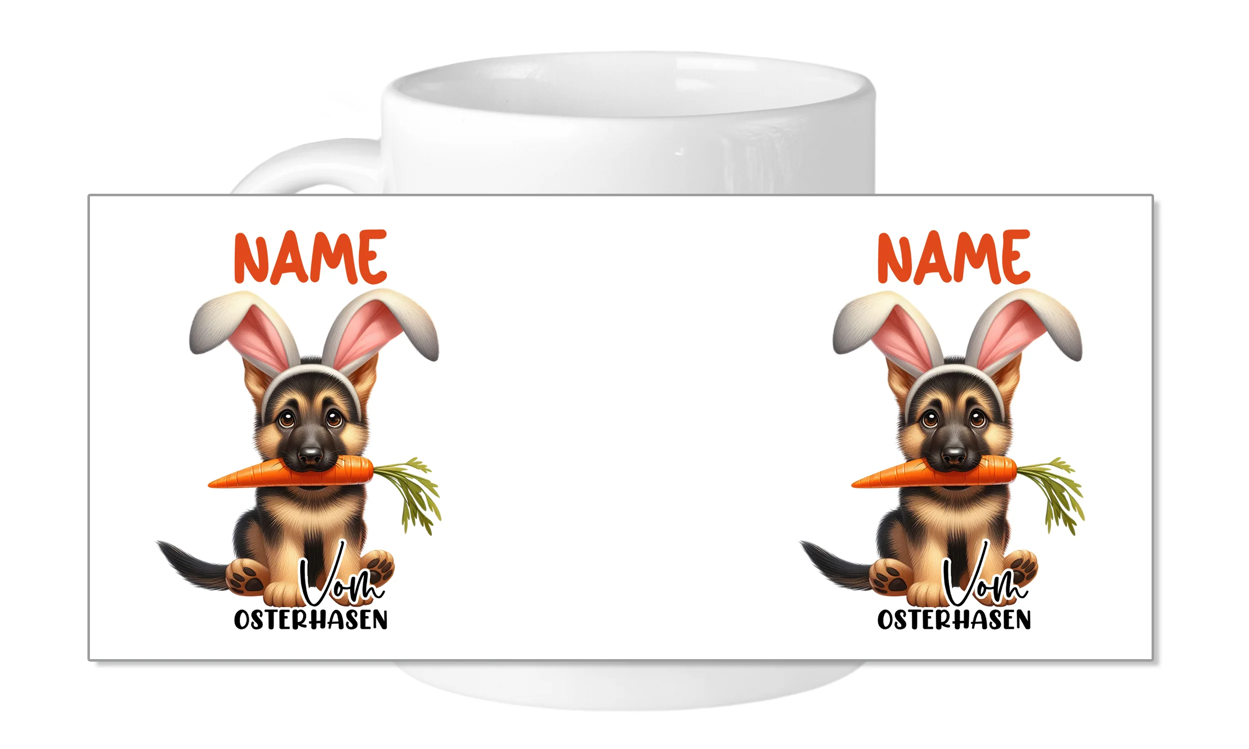 Tasse Ostern Hund mit Namen - Image 5