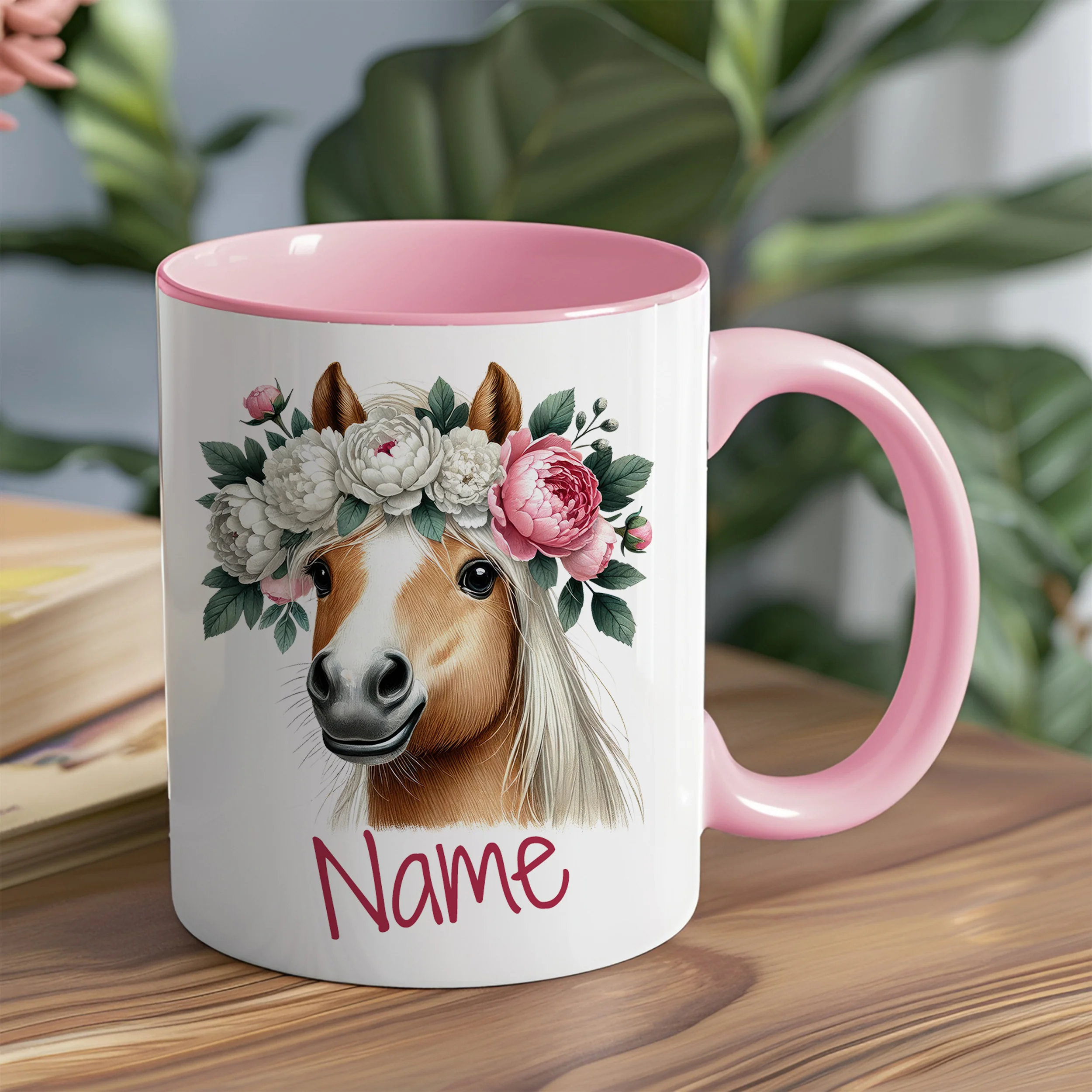 Tasse Pferd mit Blumenkranz - Image 5
