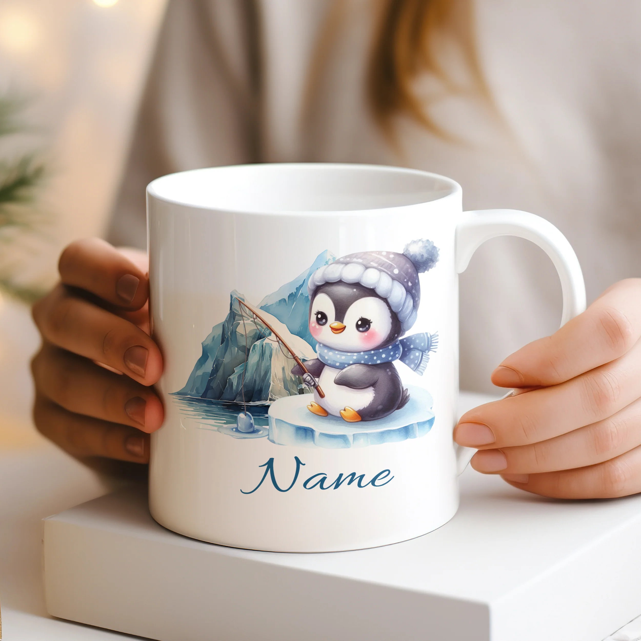Tasse Pinguin im Winter - Image 2