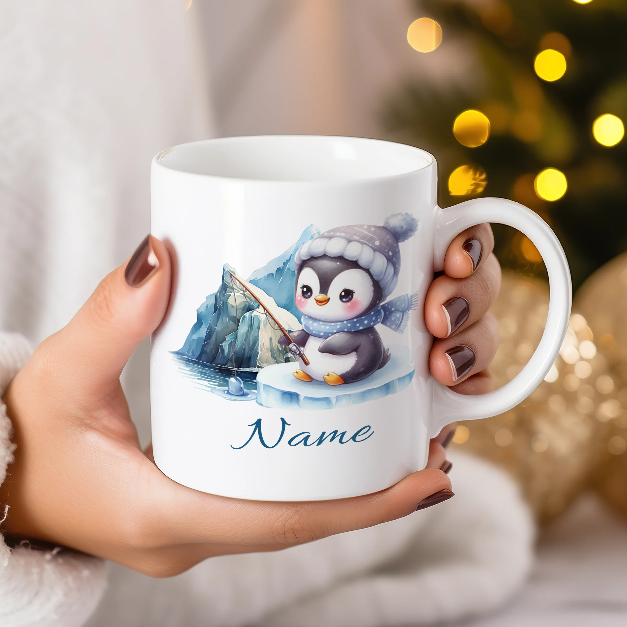 Tasse Pinguin im Winter - Image 3