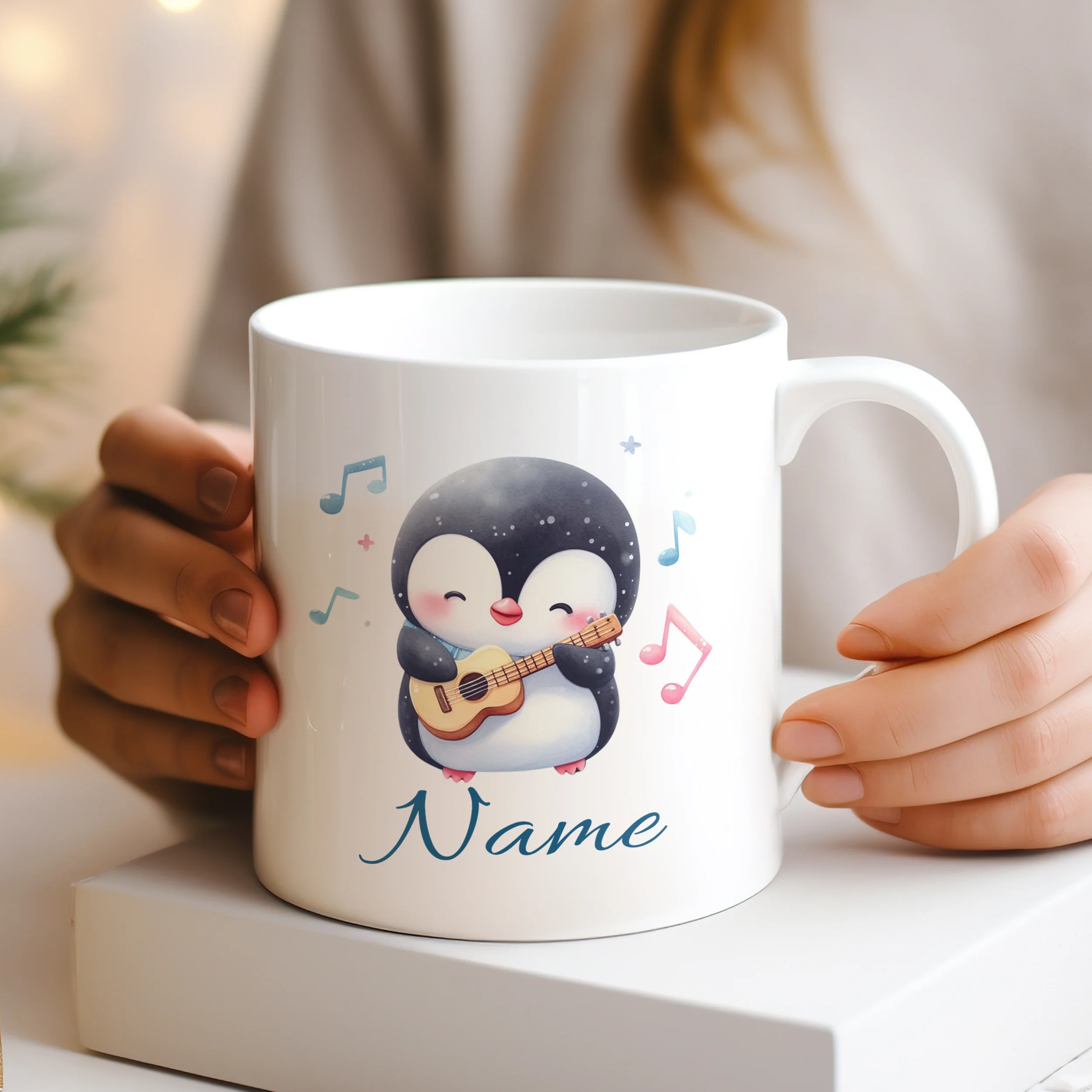 Tasse Pinguin mit Gitarre - Image 2