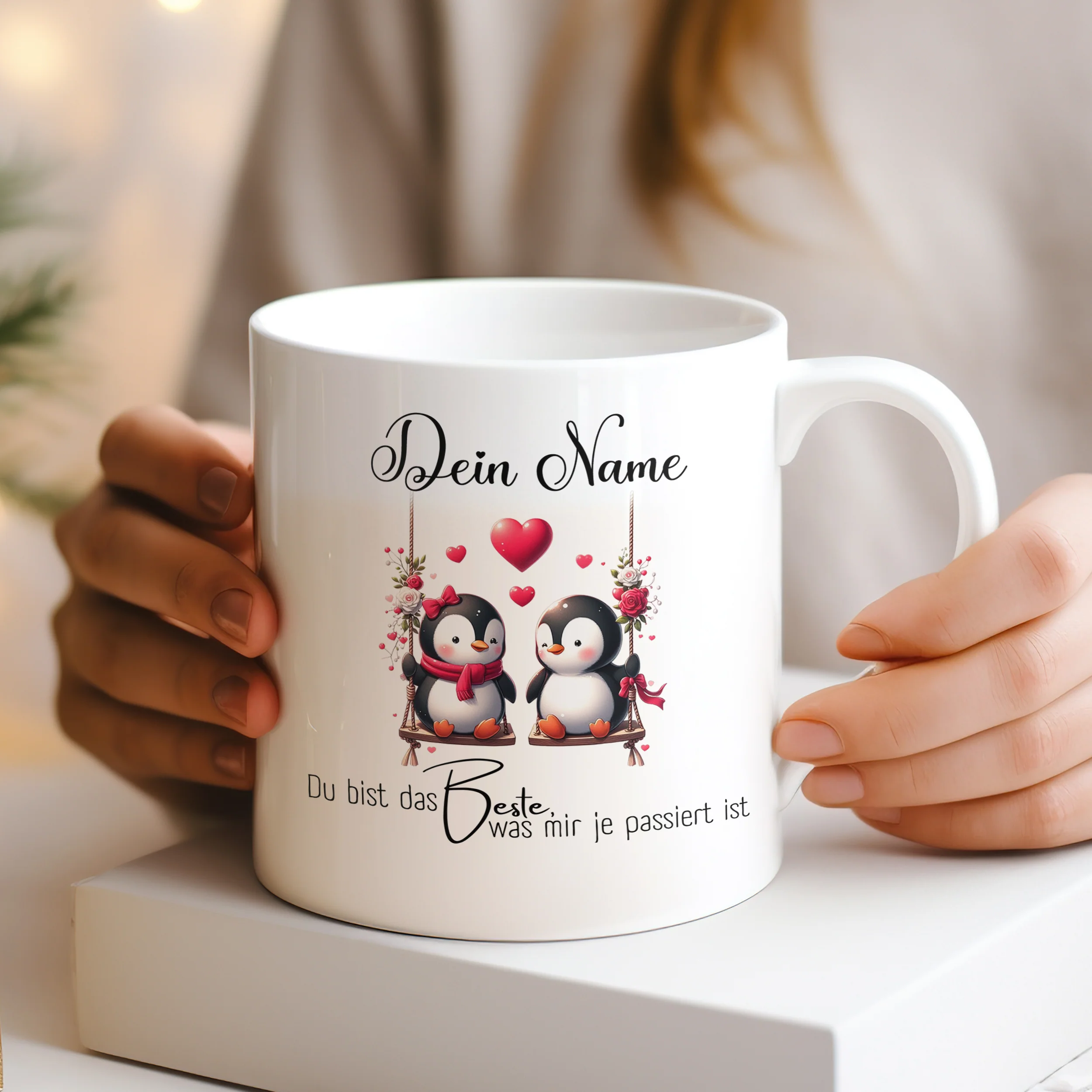 Tasse Pinguine - Süße Botschaft für Verliebte - Image 2