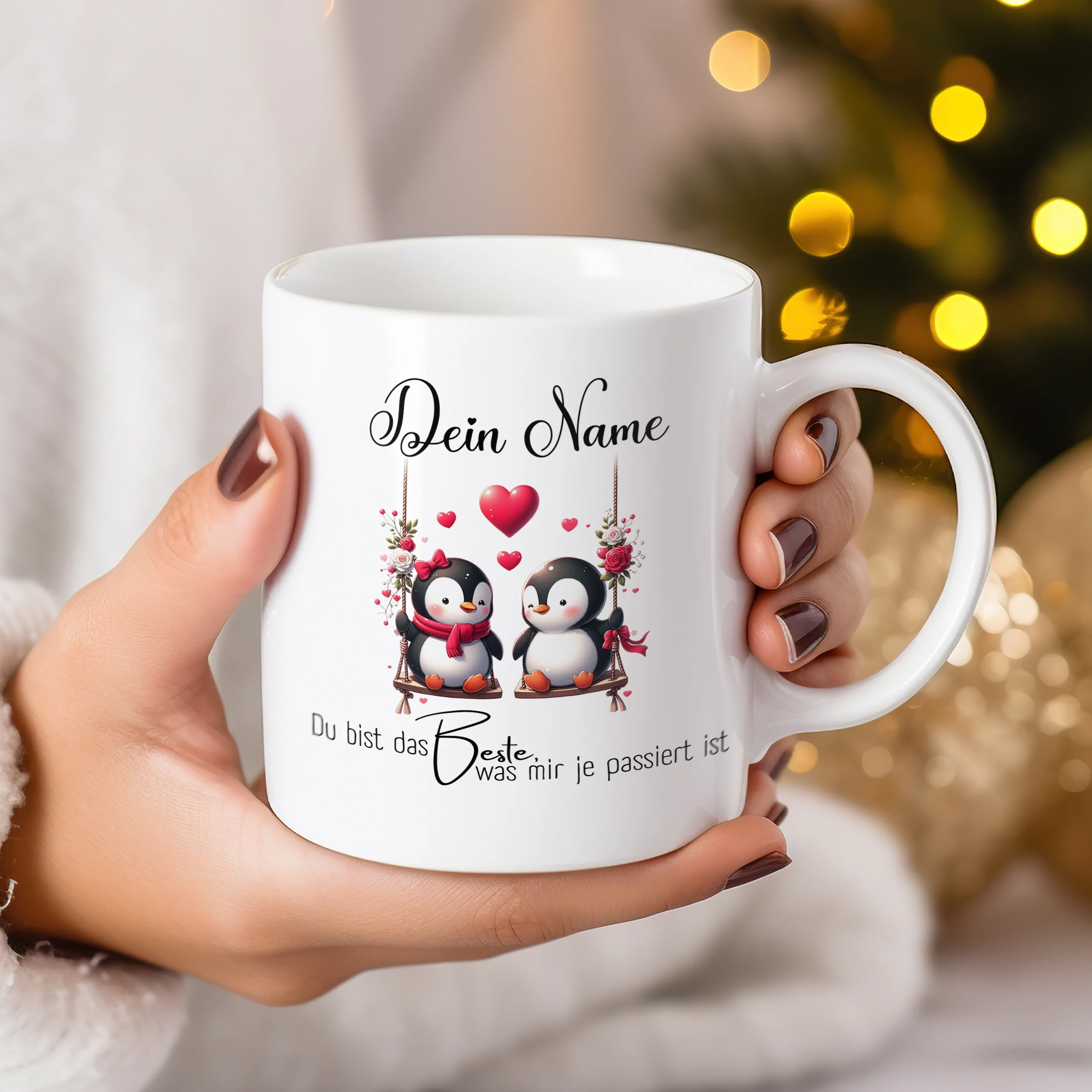 Tasse Pinguine - Süße Botschaft für Verliebte - Image 3