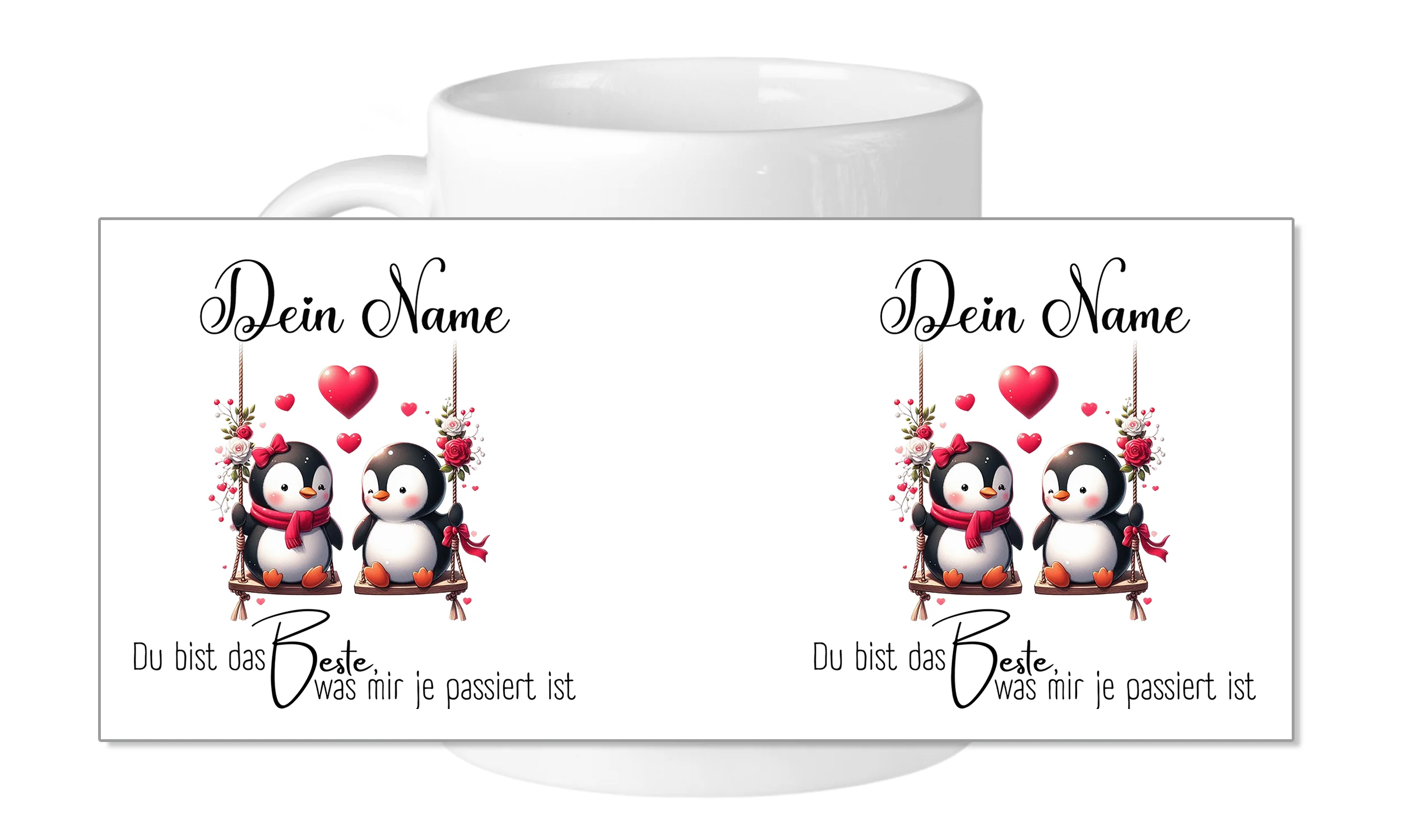 Tasse Pinguine - Süße Botschaft für Verliebte - Image 5