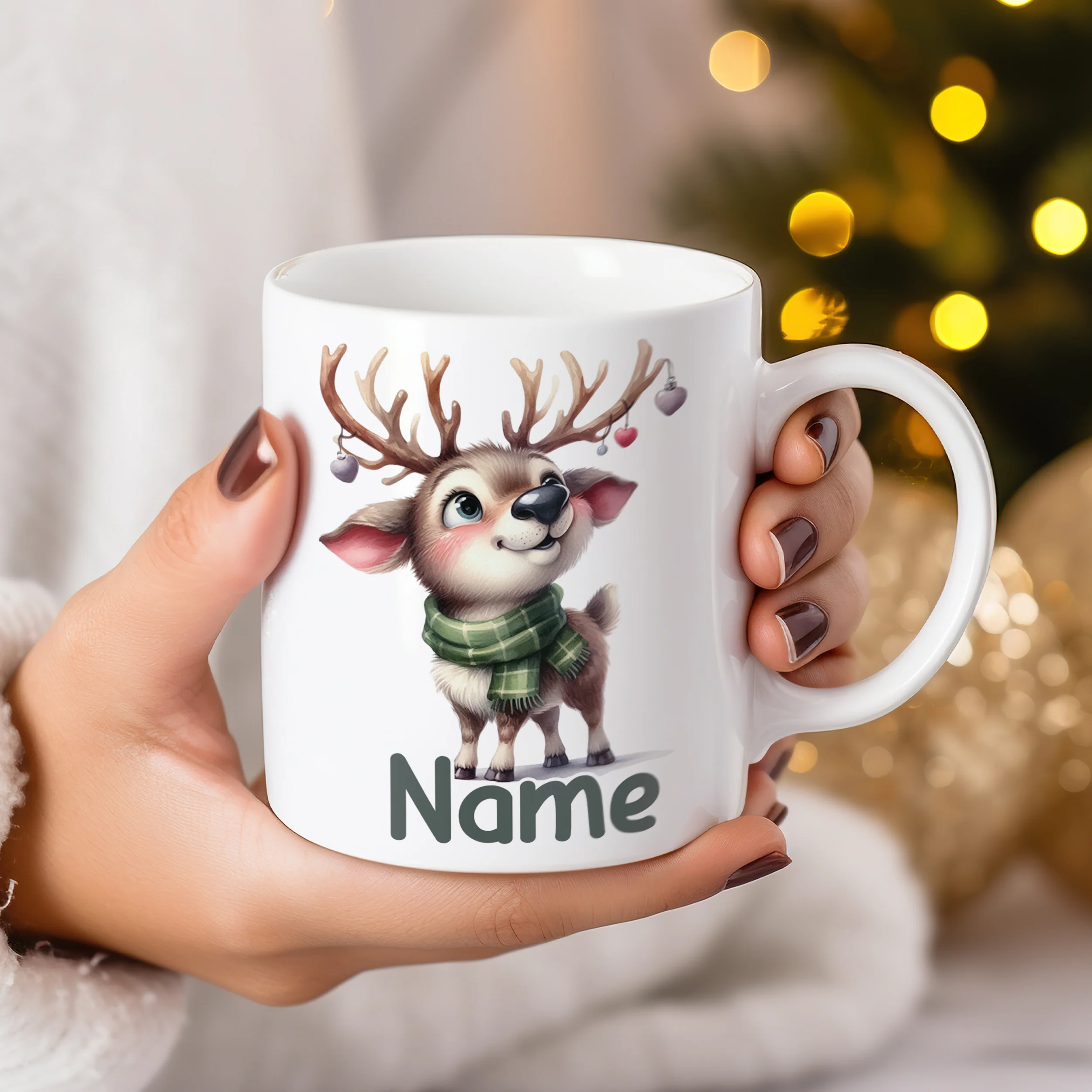 Tasse Reh - Ein Hauch von Winterzauber - Image 3